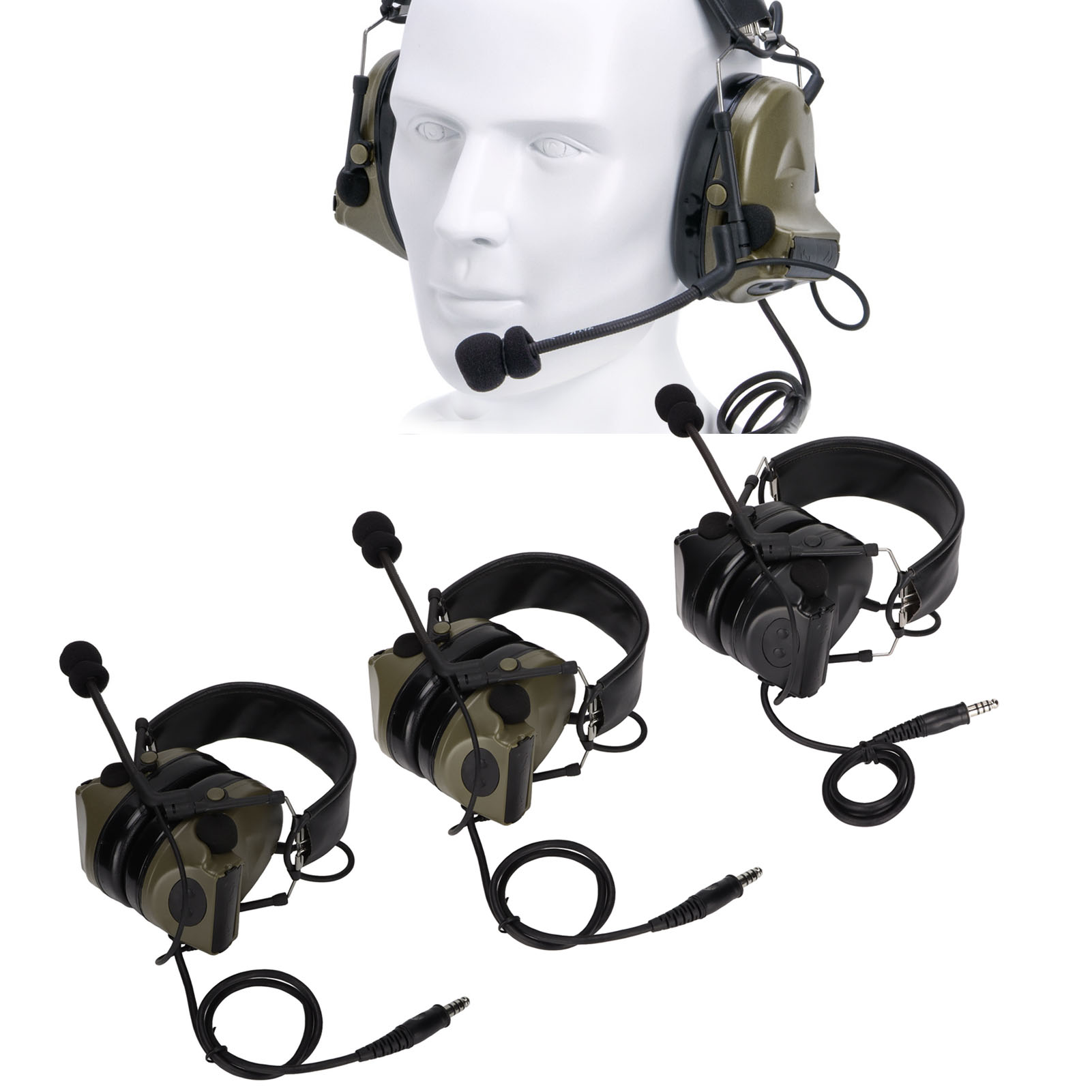 U94 PTT And Headset 7.1mm High Strength Noise Reduction Walkie Talkie Headset FY - Zdjęcie 30 z 30