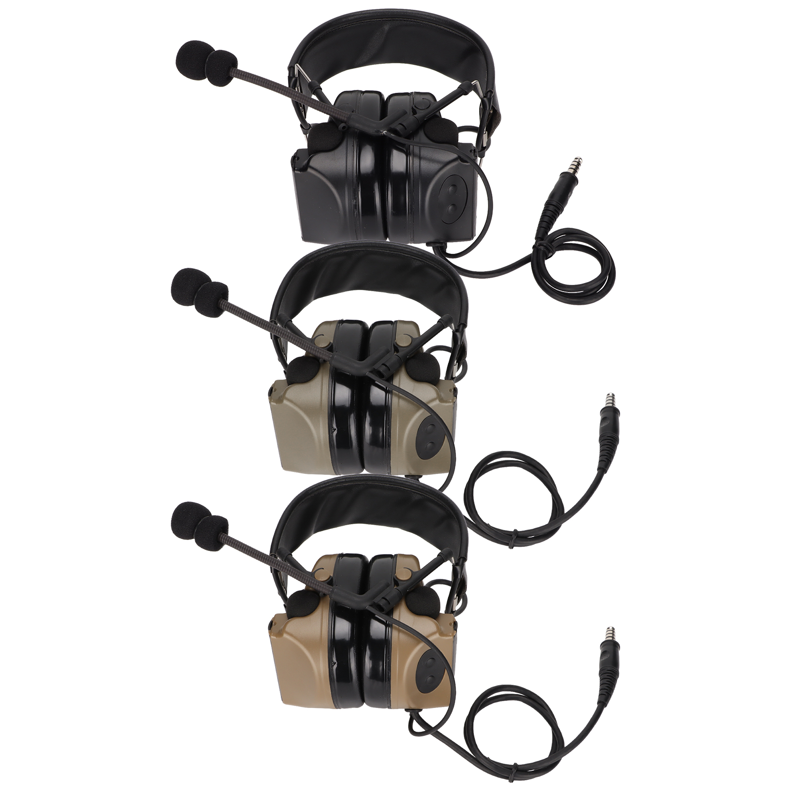 7.1mm Military Headset Noise Canceling Military Earmuff With U94 PTT For MOT SAL - Zdjęcie 27 z 28