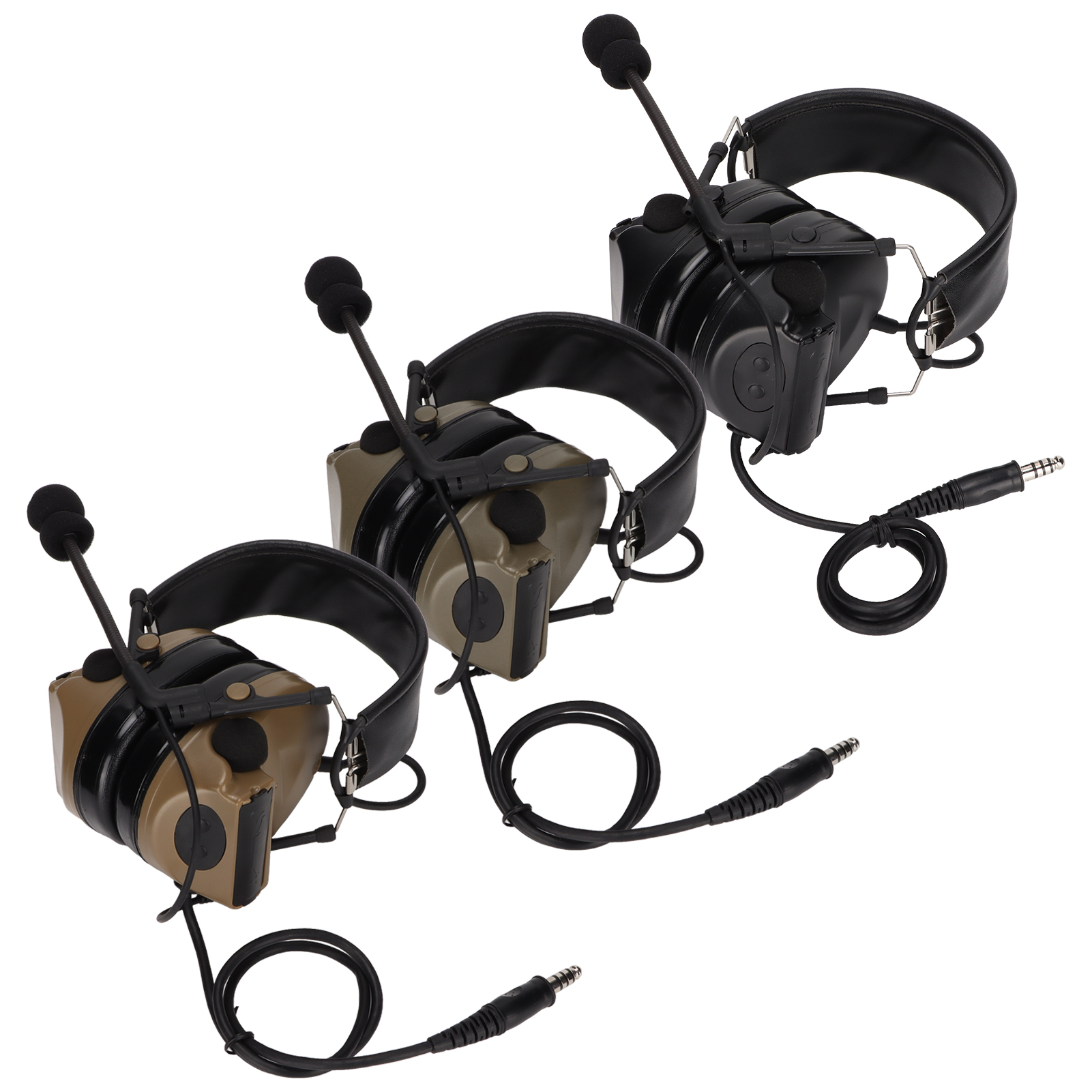 7.1mm Military Headset Noise Canceling Military Earmuff With U94 PTT For MOT SAL - Zdjęcie 28 z 28