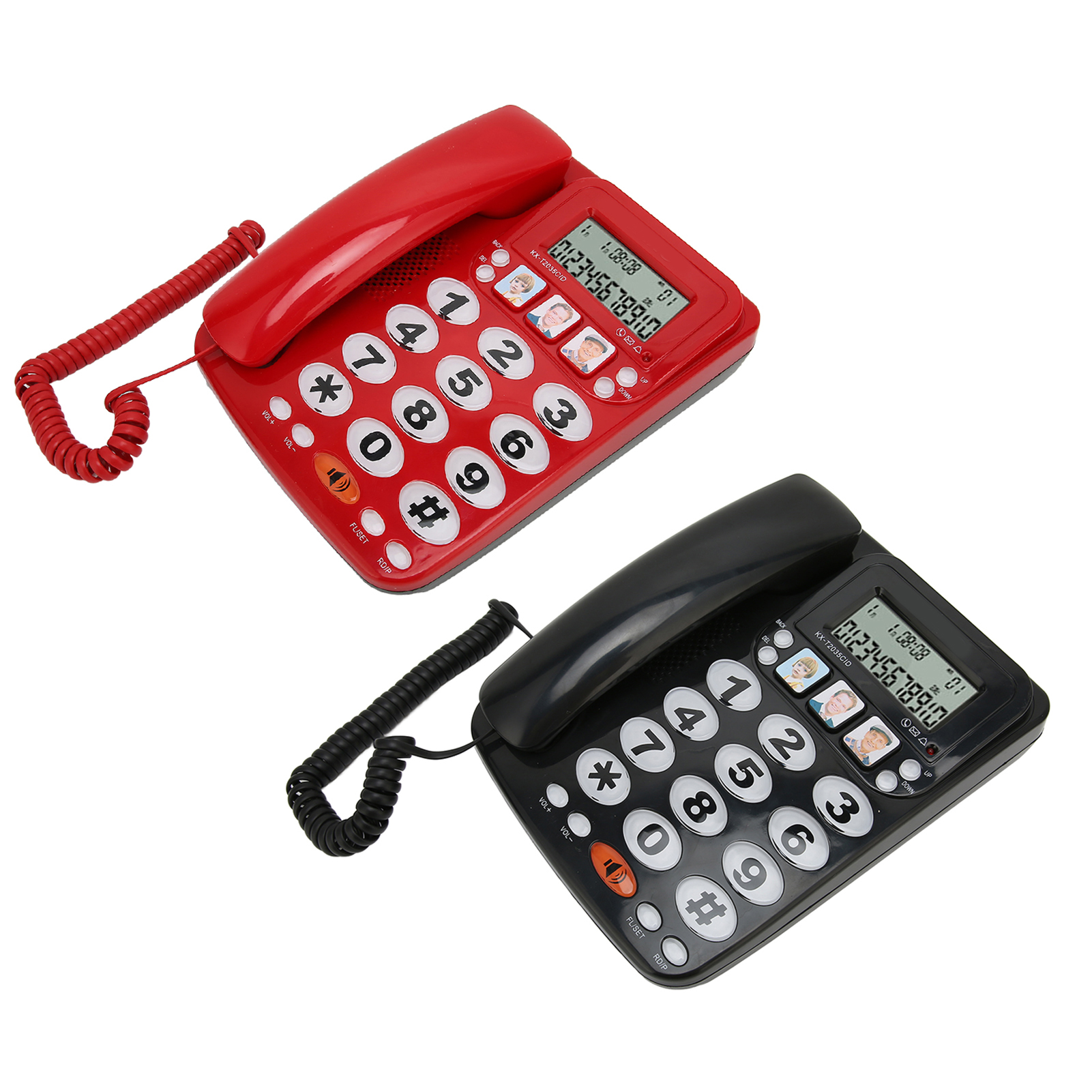 Corded Phone Caller ID Adjustable Ringtone Shortcuts Memory Wired Landline W Fit - Afbeelding 24 van 28