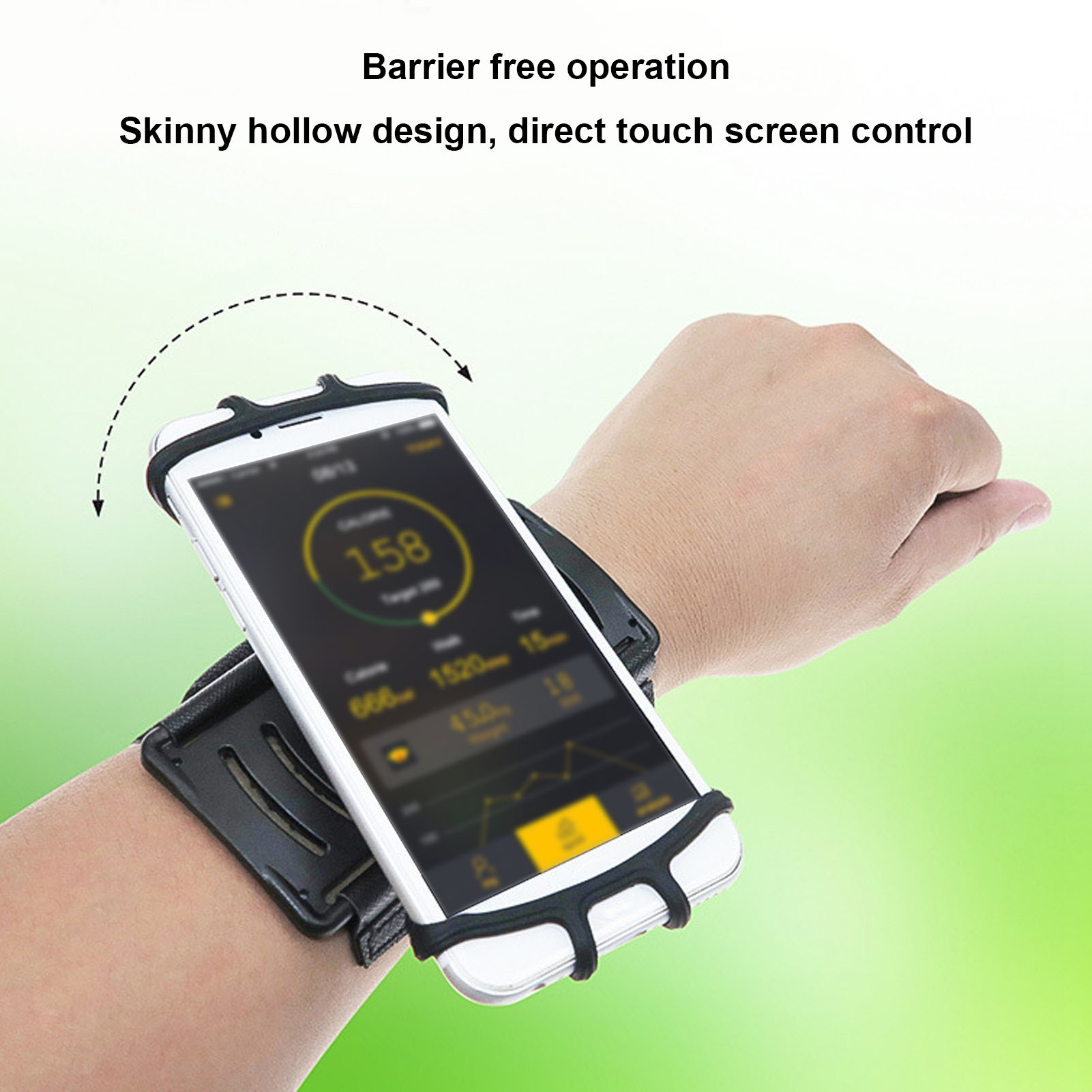 Mobile Phone Holder for Running Armband 360 Degree Rotatable Phone Armband - Photo 21/27