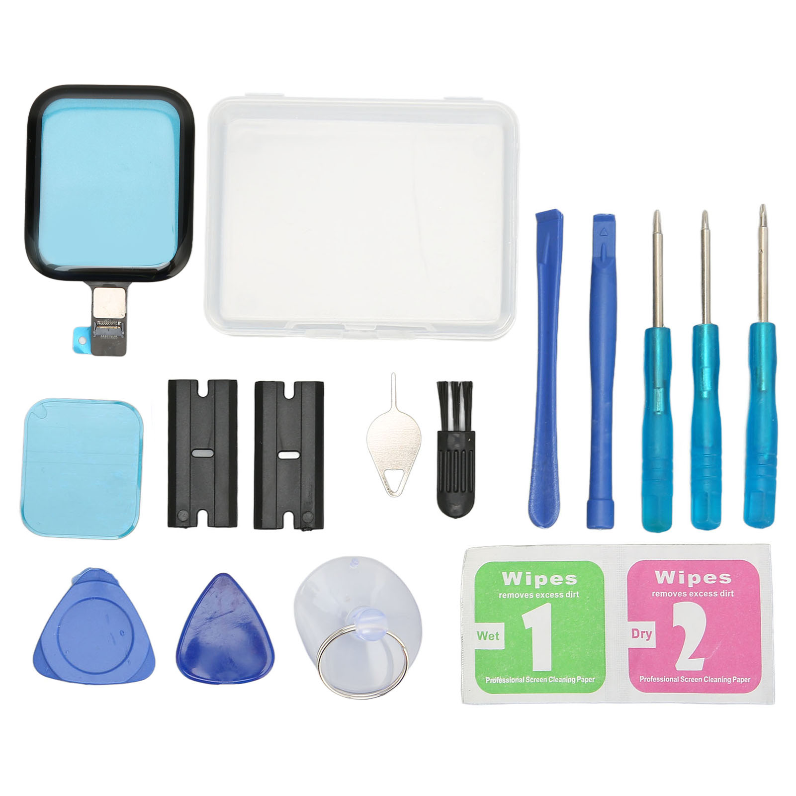 Watch Front Glass Lens Replacement Watch Screen Repair Kit Touch Screen Digit FY - Zdjęcie 26 z 30