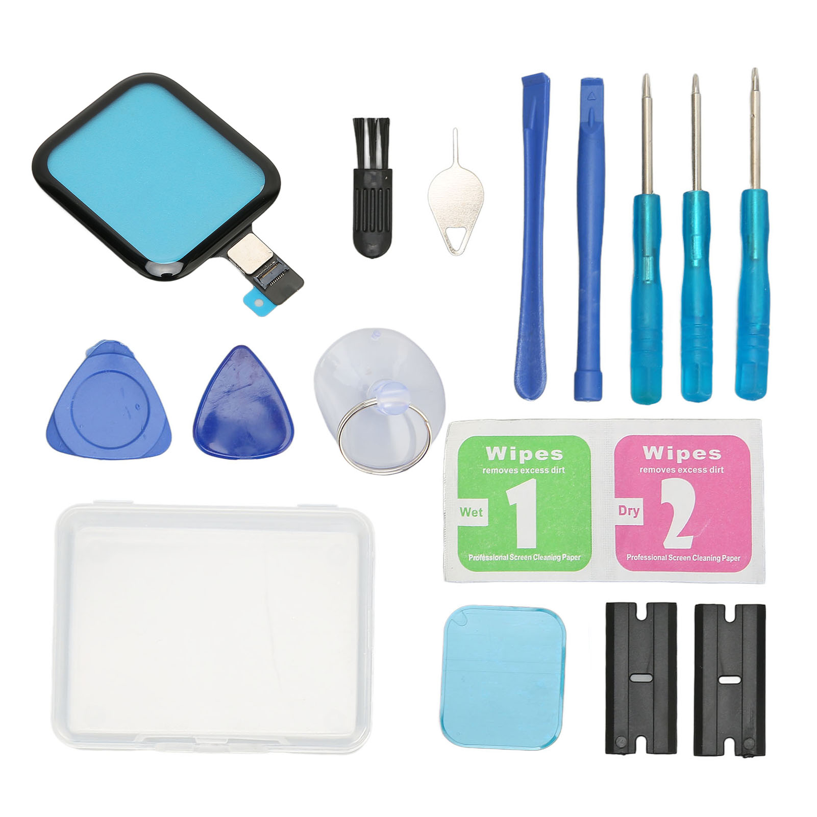 Watch Front Glass Lens Replacement Watch Screen Repair Kit Touch Screen Digit FY - Zdjęcie 30 z 30