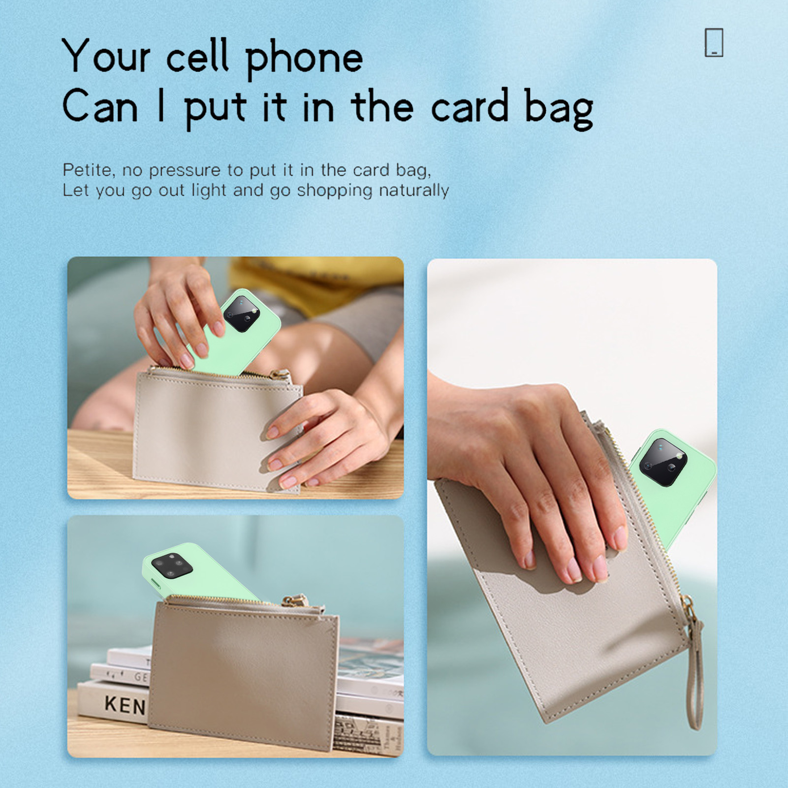 Smartphone Mini Size 2.5in HD Touchscreen Lightweight Cell Phone For Working 1GB - Picture 32 of 36