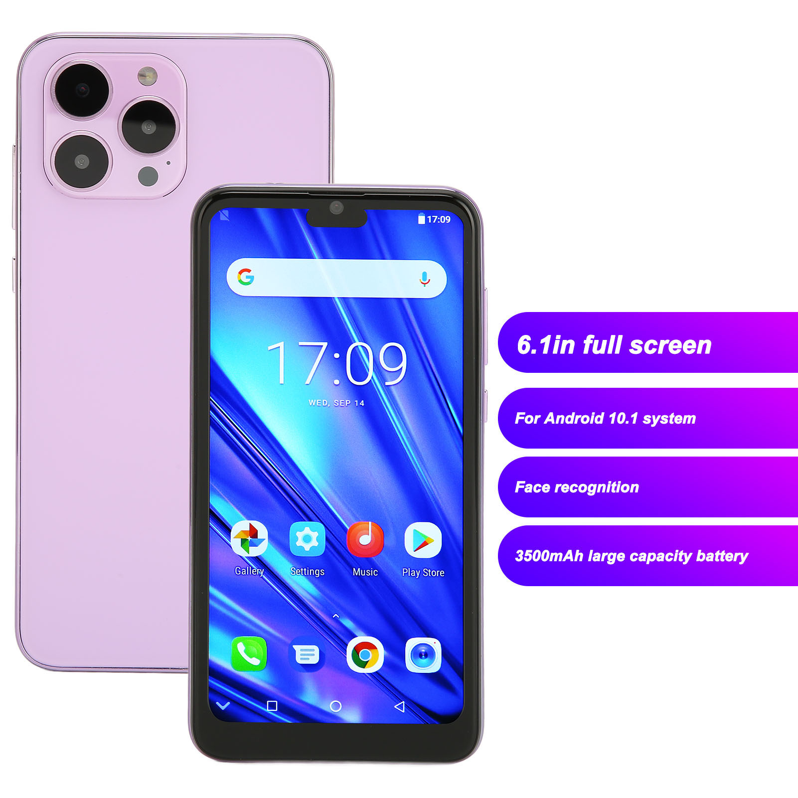 IP14 Pro Smartphone 6.1in 4GB RAM 32GB ROM Ultrathin Face Recognition Dual C Set - Picture 14 of 27
