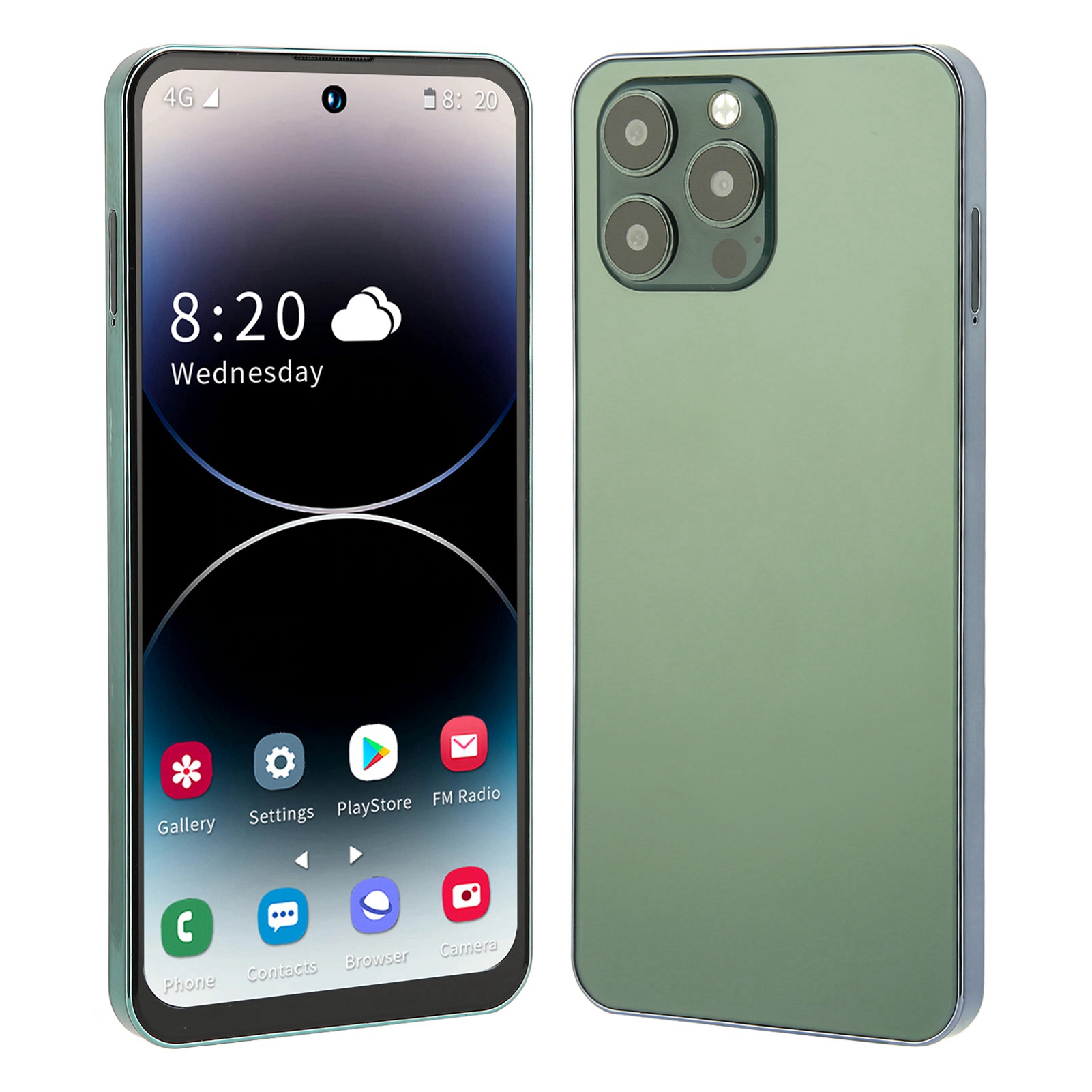 I14 Pro 6.7in 4G Phone For Andr-oid 12 4GB 128GB Cell Phone With 4000mAh NEW - Imagen 20 de 21