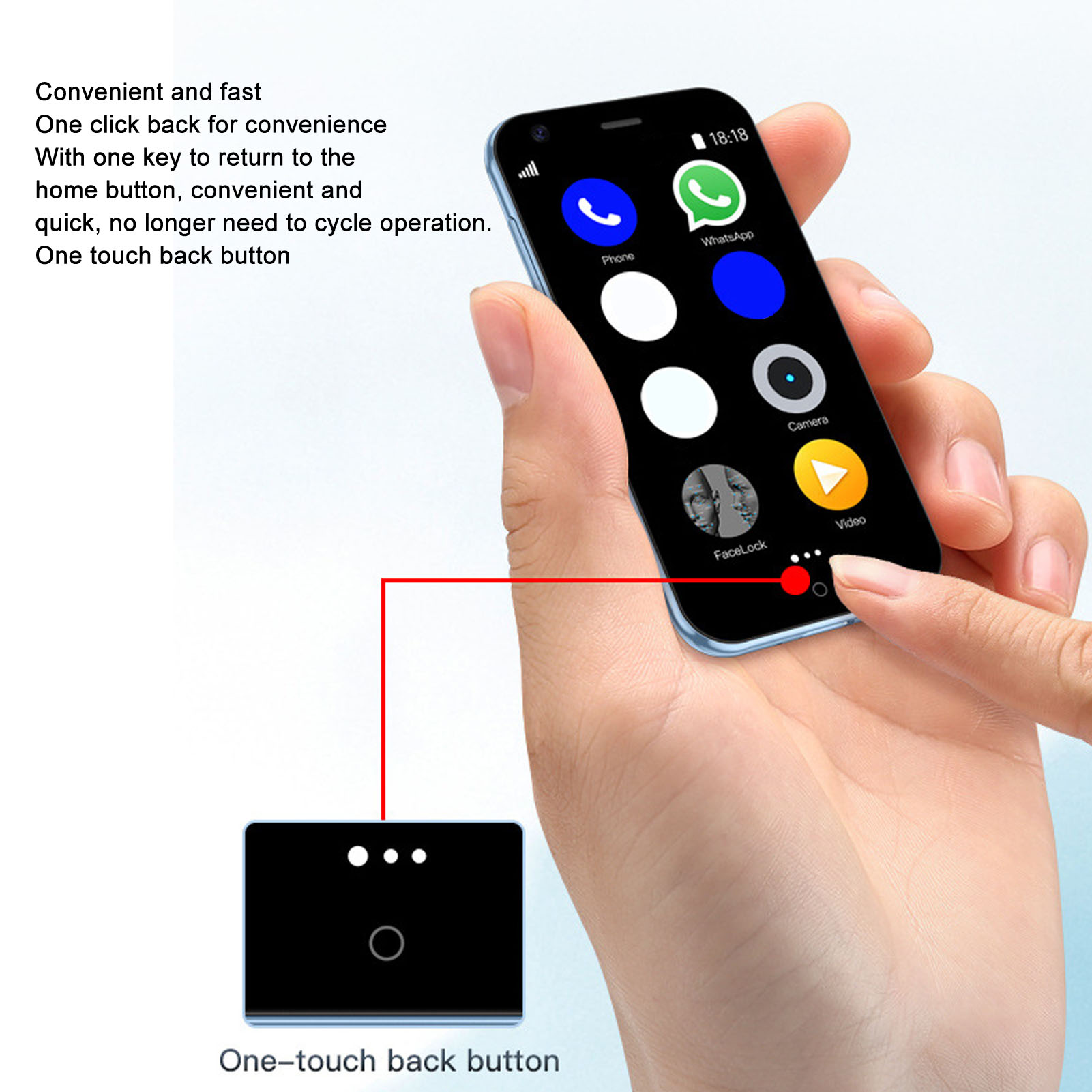 Soyes D18 Mini Mobile Phone 3G Mini For Andr-oid Smartphone 2.5in Wifi 1GB 8G FG - Picture 30 of 33