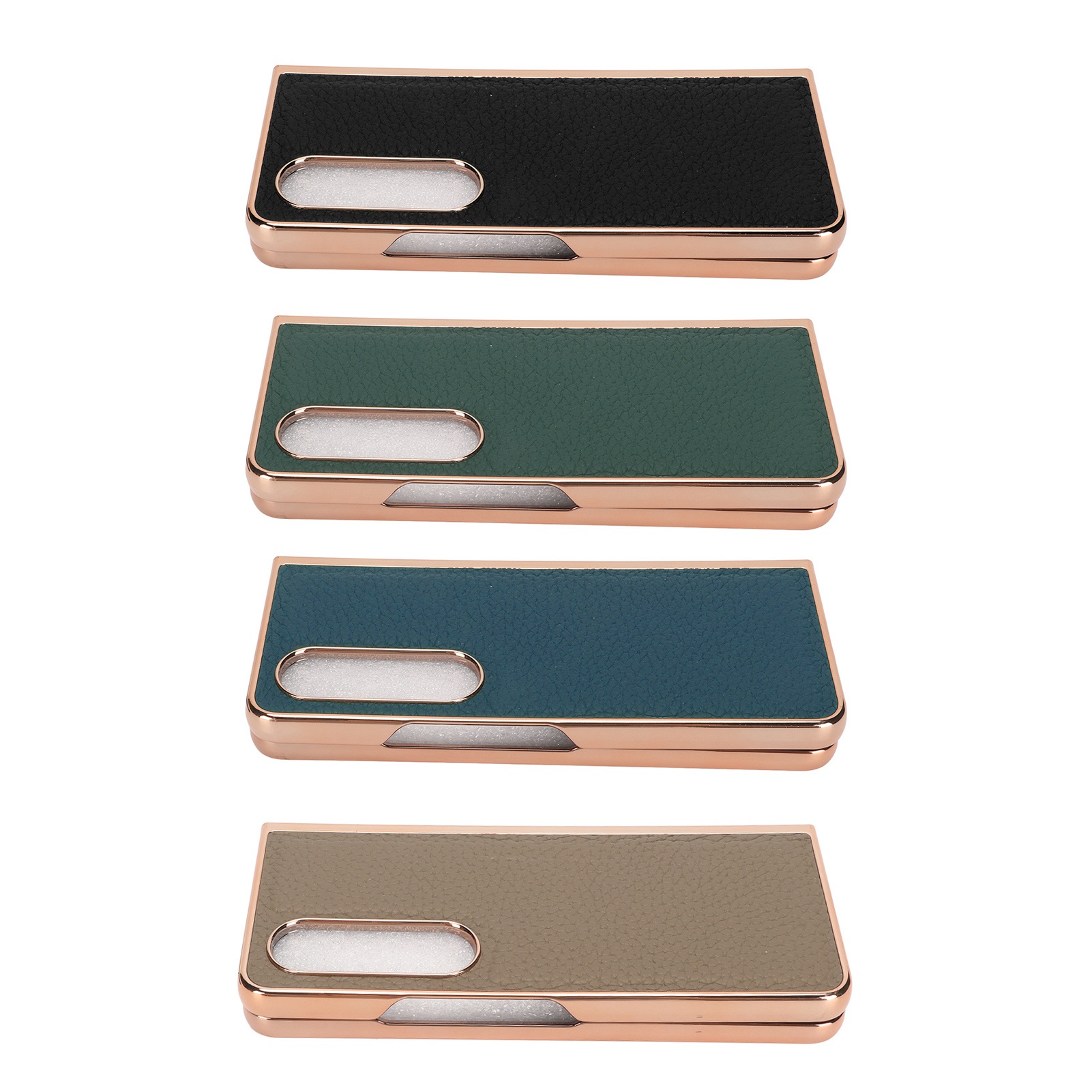 Folding Phone Case For Samsung Z Fold 4 Nano Electroplated Leather St SG5 - Zdjęcie 32 z 34