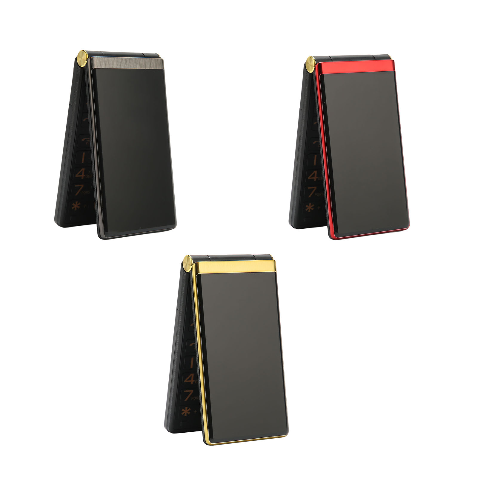 Senior Cell Phone 3in Double Screen 2G Flip Style Dual SIM Slots 5900mAh Unl SAL - Zdjęcie 29 z 33