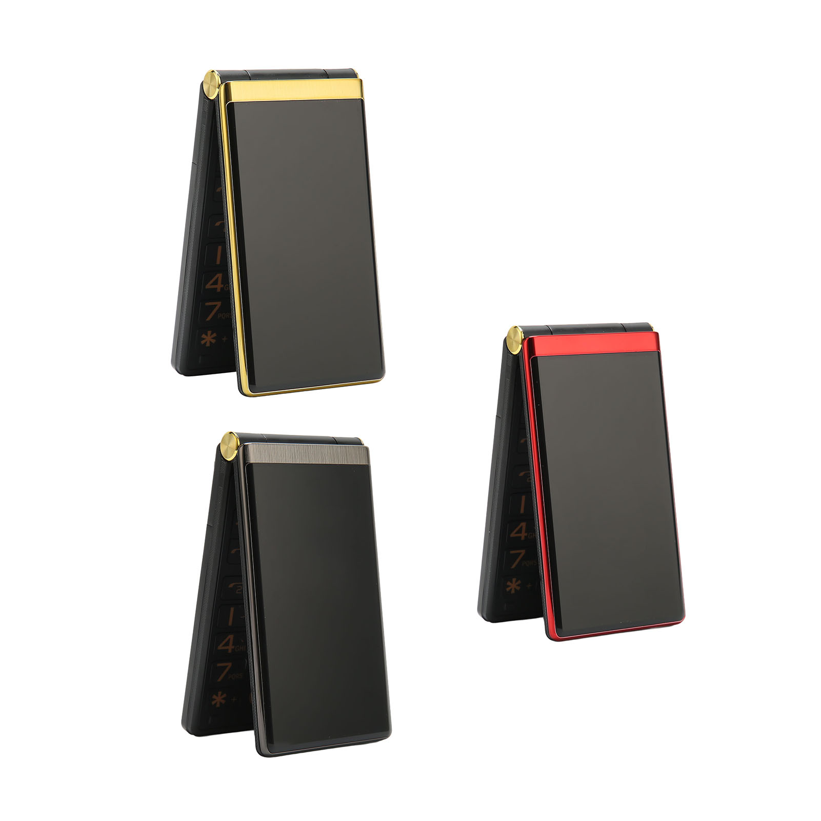 Telefon komórkowy dla seniorów 3 cale podwójny ekran 2G Flip Style Dual SIM gniazda 5900mAh Unlo FY - Zdjęcie 28 z 33