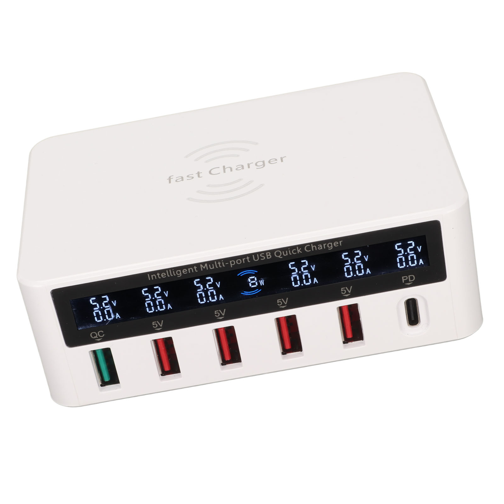 6 Port USB Charging Station 100W Wireless Fast Charging Multi Port USB Hub C SD3 - Picture 15 of 18