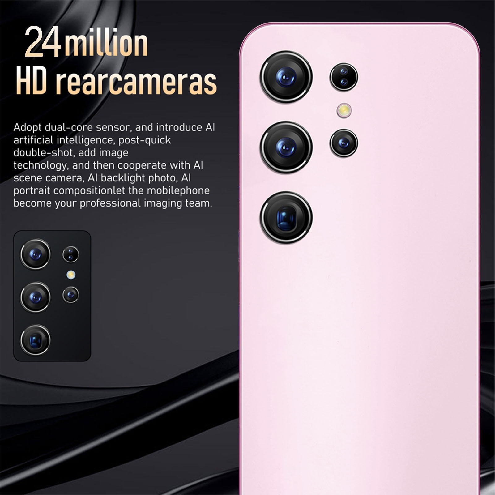 S23 Ultra 6.6in Smartphone For Andriod 10.0 4GB 64GB Cellphone WiFi 2280x320 Hot - Photo 17/21