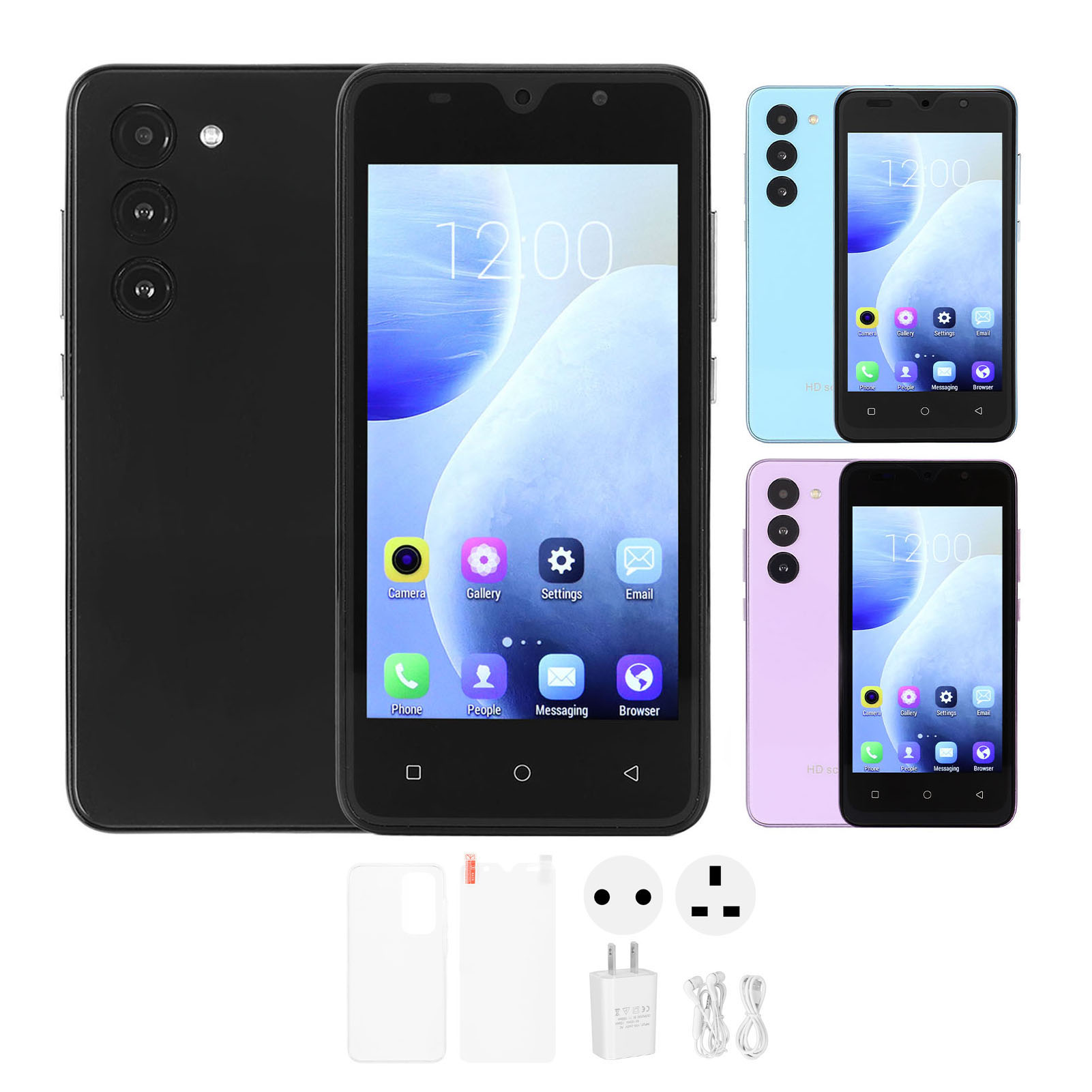 New 5.0in Smart Phone 2GB RAM 16GB ROM Front 2MP Rear 5MP Face Recognition Unloc - Picture 14 of 21