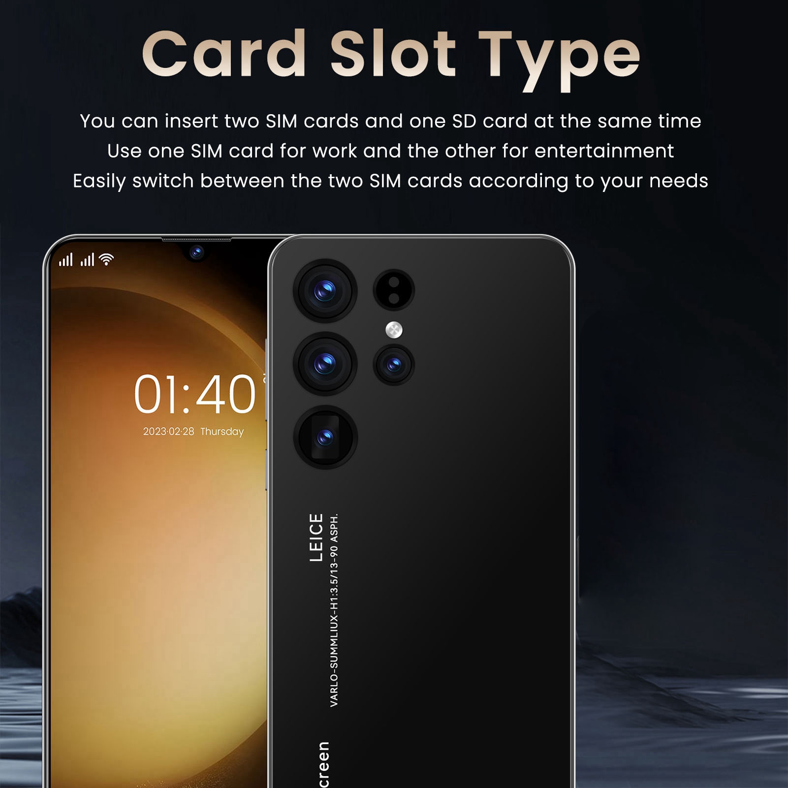 S23 Ultra 6.0in Smartphone For Andr-oid 12 2GB 16GB Unlocked Cell Phone 6800 Hot - Picture 27 of 34