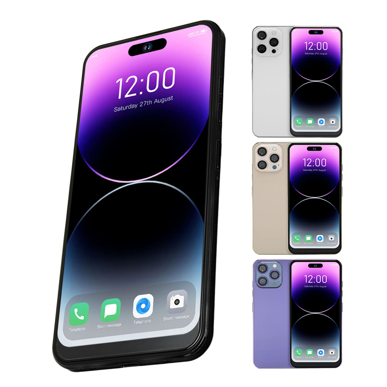 I14promax Smartphone For Andr-oid 10.0 6.6in Screen 4GLTE 5GWiFi 4GB RAM 64G Fit - Picture 18 of 21