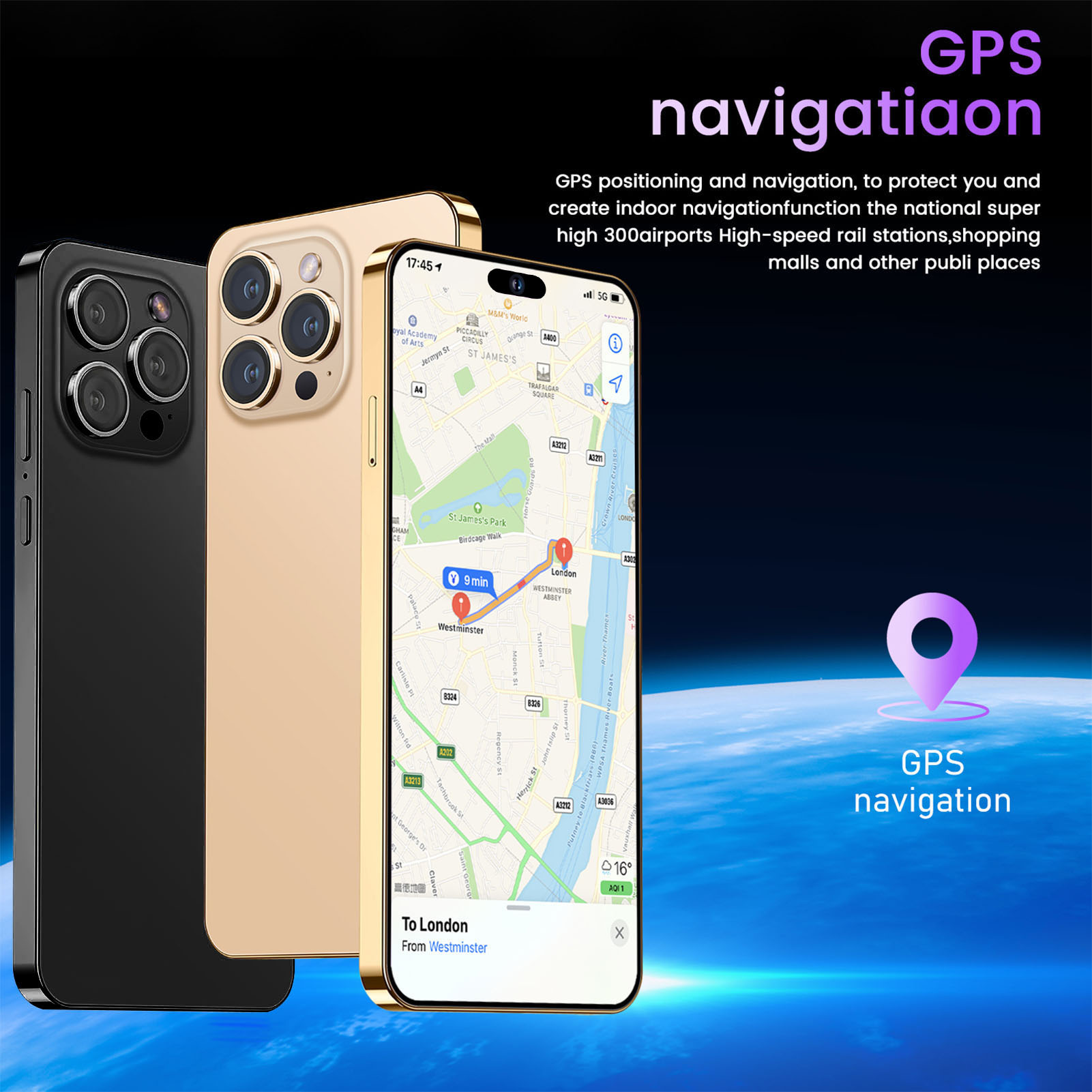 I14promax Smartphone For Andr-oid 10.0 6.6in Screen 4GLTE 5GWiFi 4GB RAM 64G Fit - Picture 13 of 21