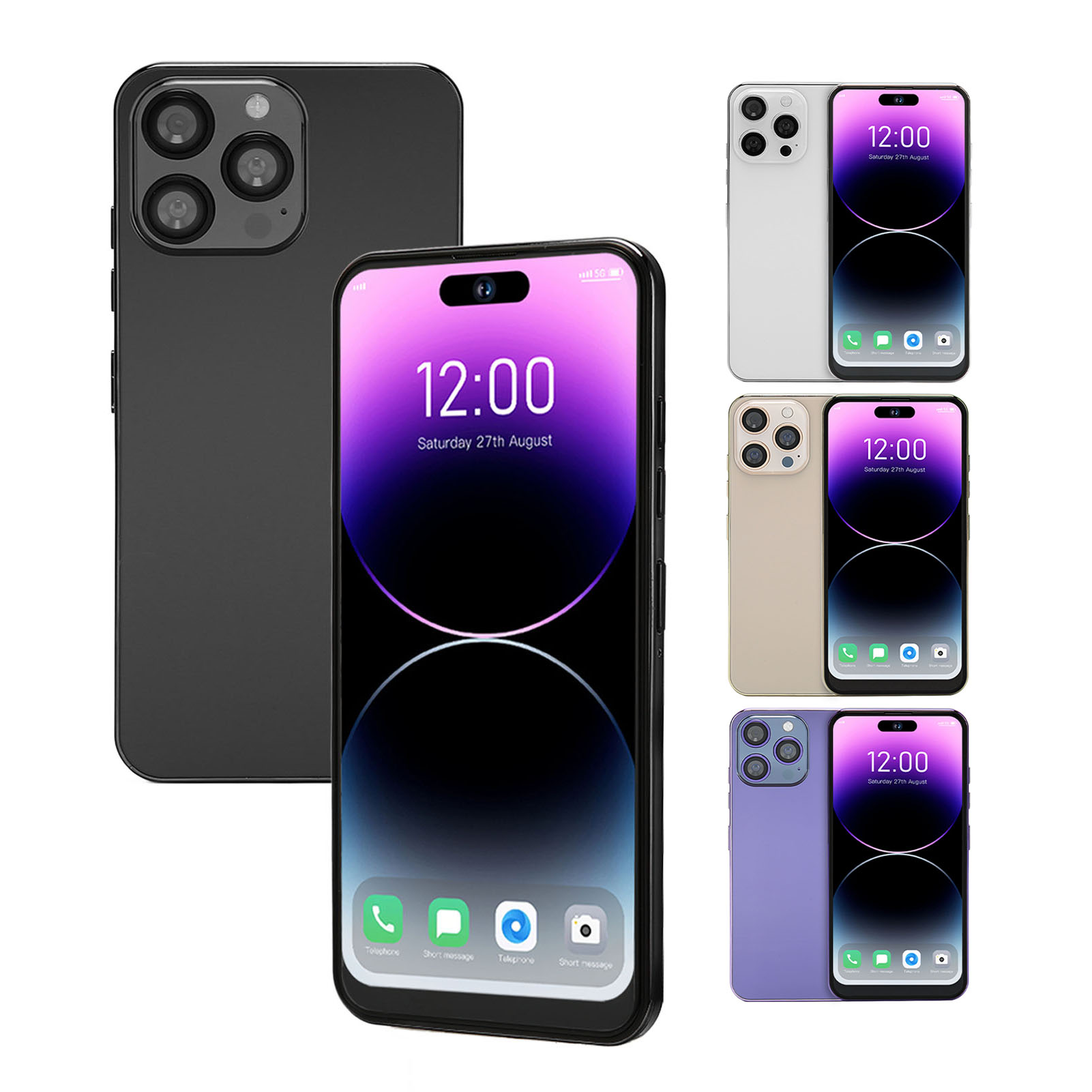 I14promax Smartphone For Andr-oid 10.0 6.6in Screen 4GLTE 5GWiFi 4GB RAM 64G BEA - Picture 16 of 21