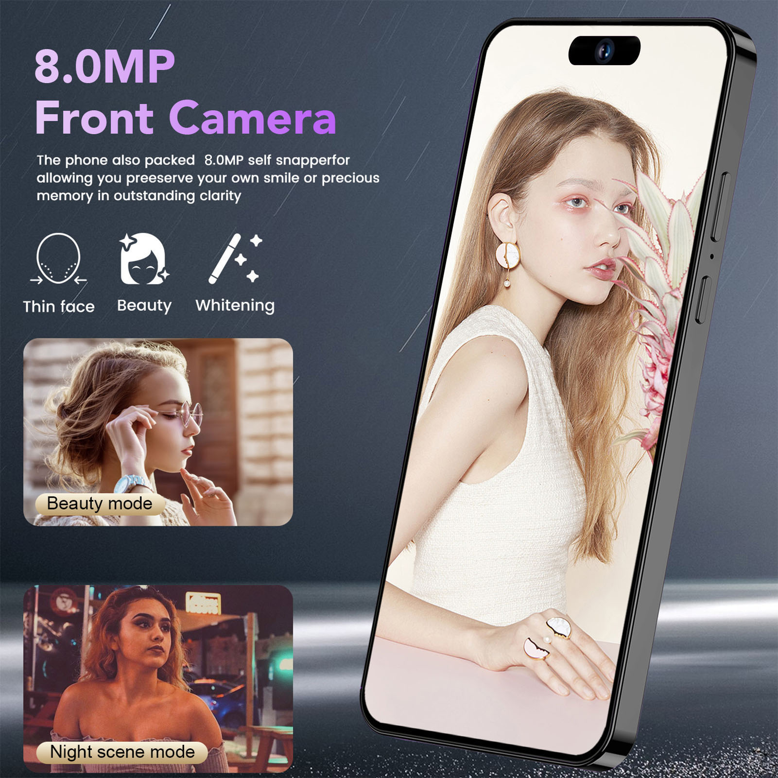 I14promax Smartphone For Andr-oid 10.0 6.6in Screen 4GLTE 5GWiFi 4GB RAM 64G Fit - Picture 15 of 21