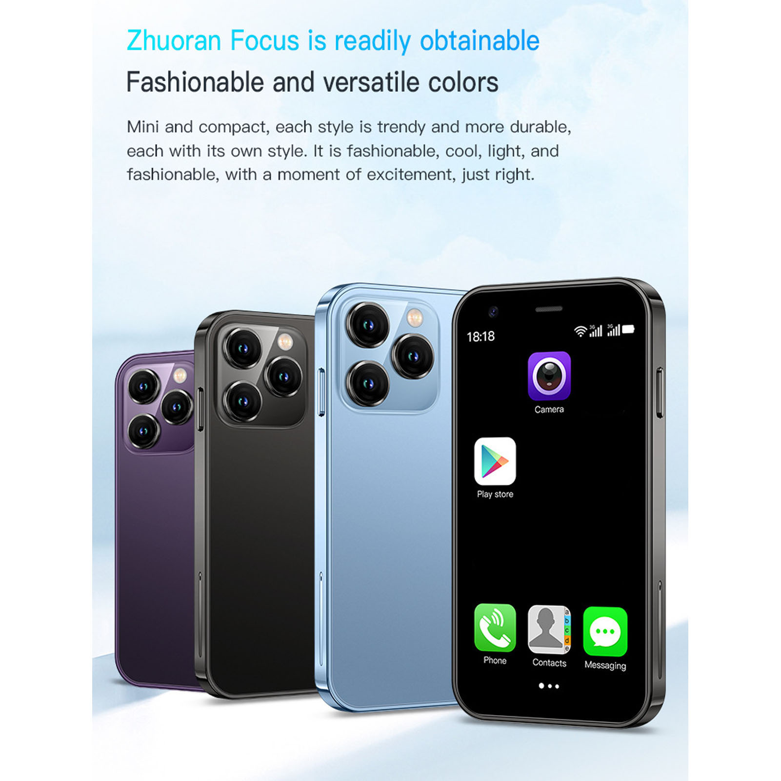 SOYES XS15 Mini 3G Smartphone 3in WiFi 2GB 16GB 3D Glass Slim HD Camera Dual GF1 - Picture 27 of 30