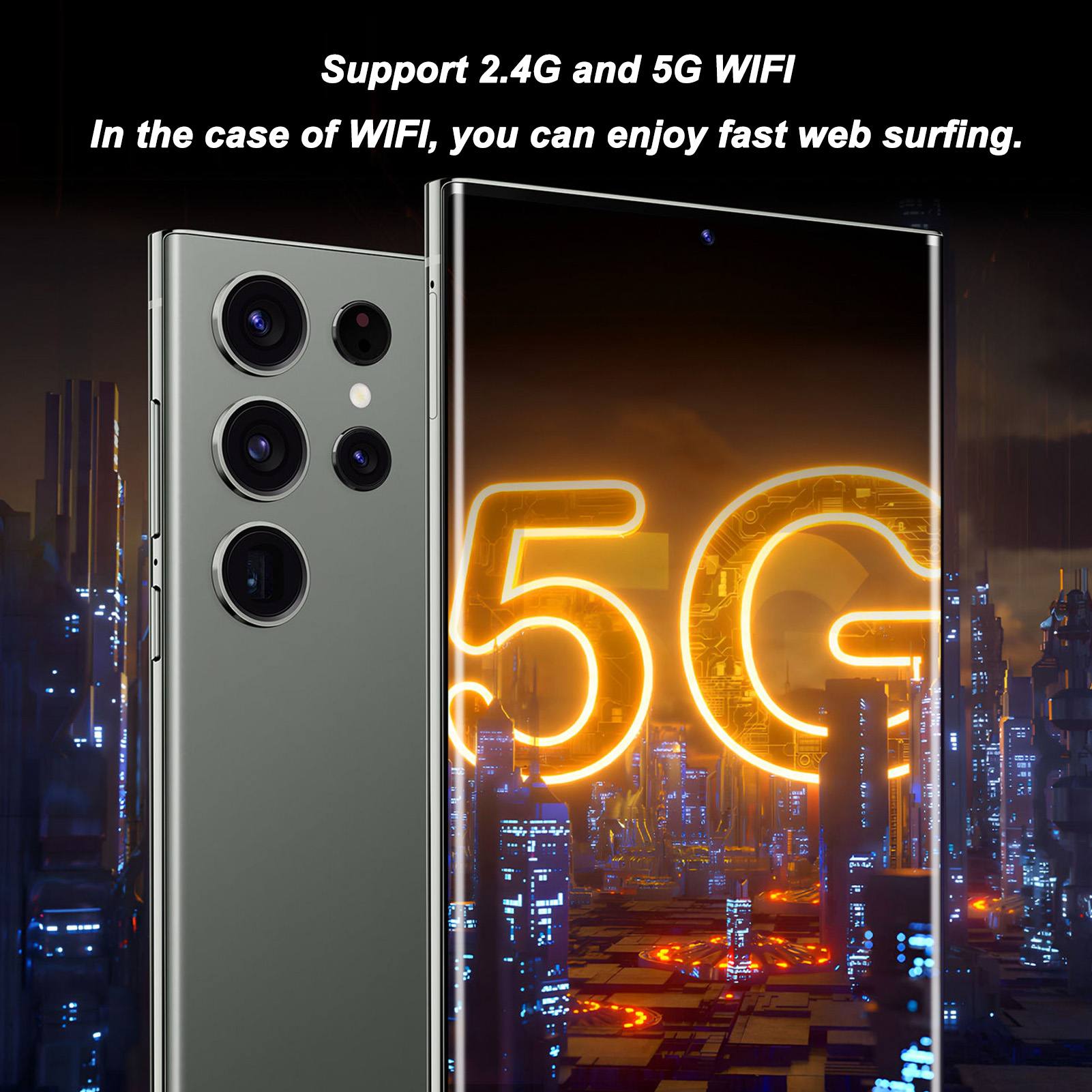 6.8 In Unlocked Smartphones With Built In Pen 100‑240V 6800mAh 16MP 32MP For DOB - Photo 14/33
