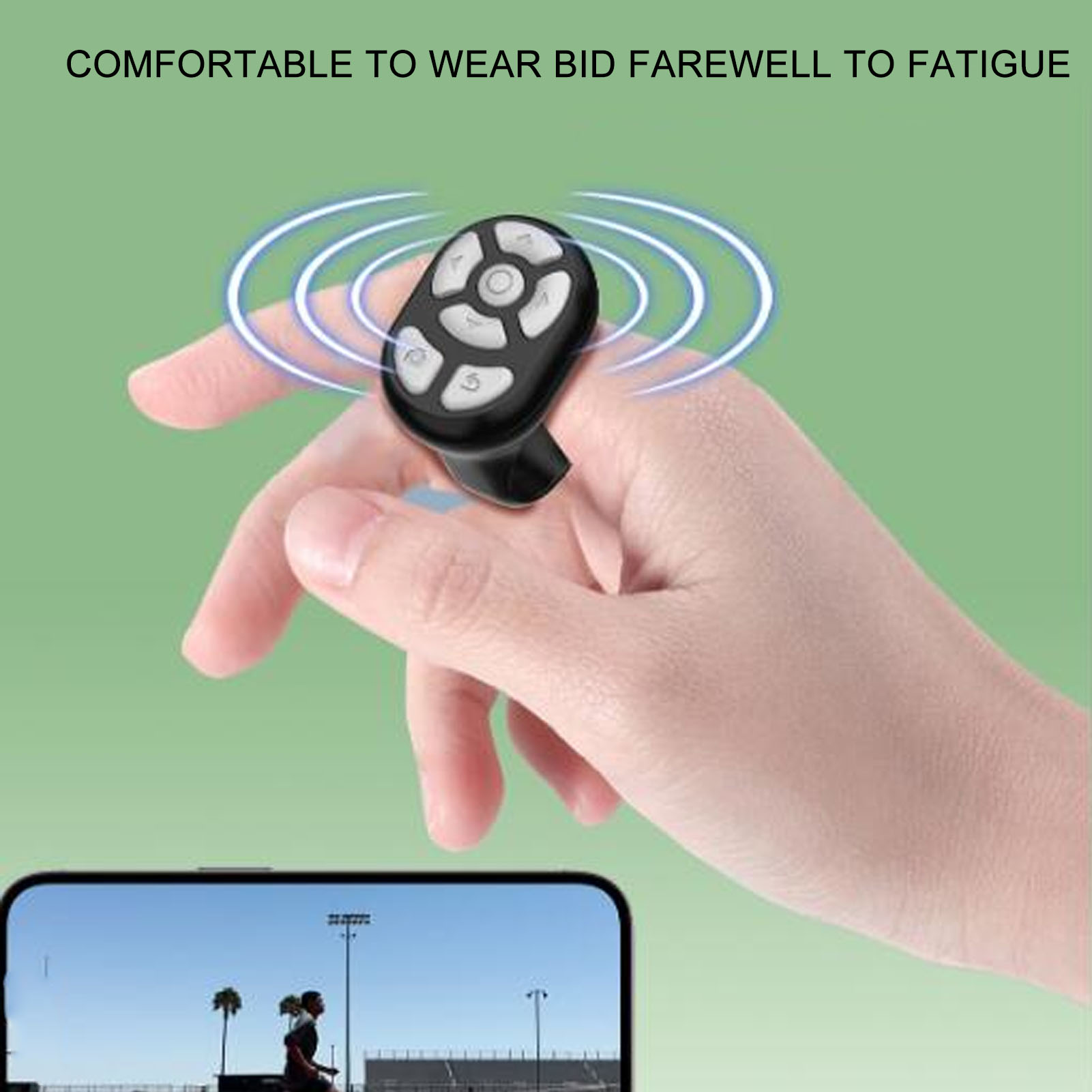 Remote Control Scrolling Ring BT 5.3 APP Page Turner Camera Shutter Remote IDM - Photo 13 sur 21