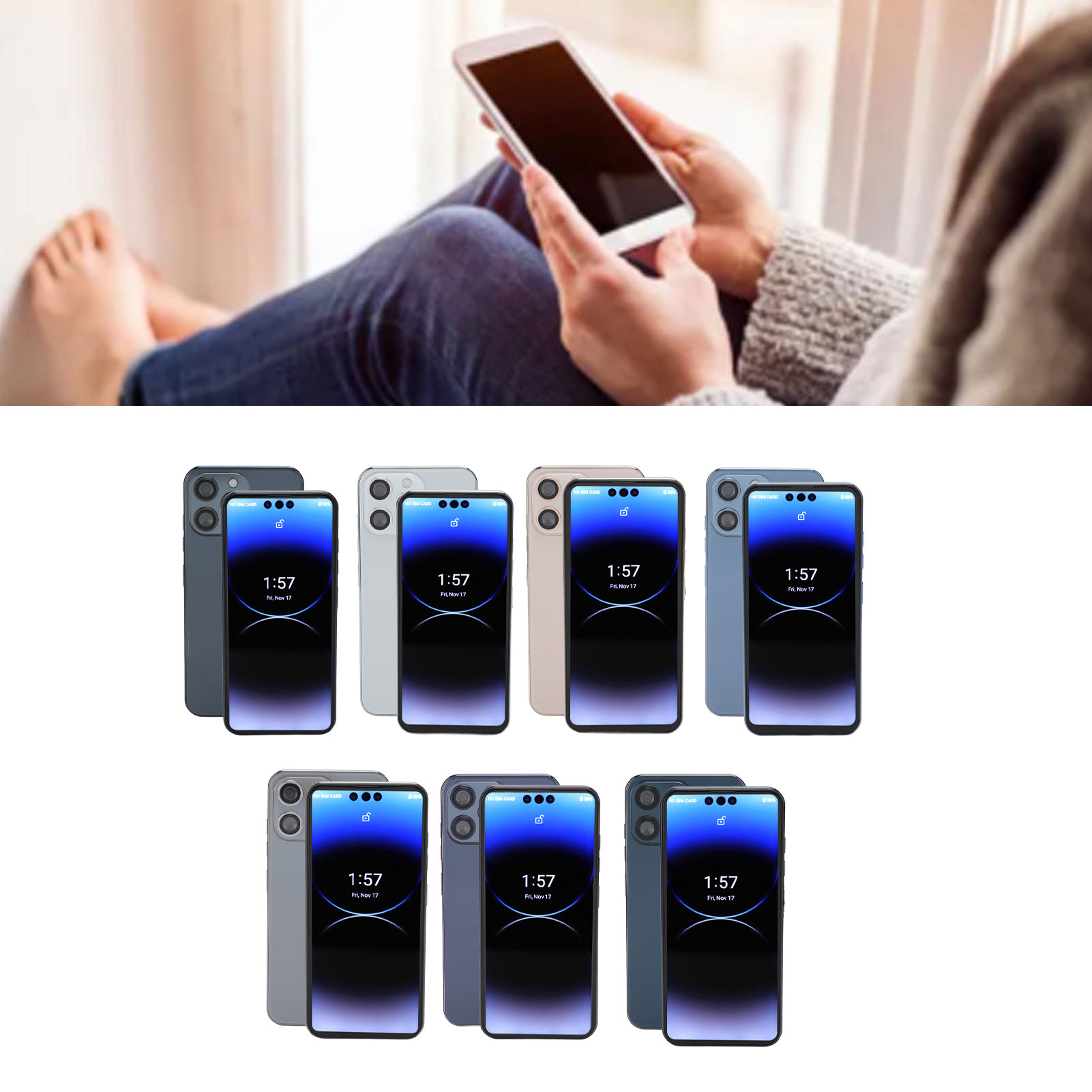 I14pro Max 6.7 In 4G Smartphone 5G Dual Band WIFI Unlocked Cell Phone With 12 CB - Bild 28 von 36