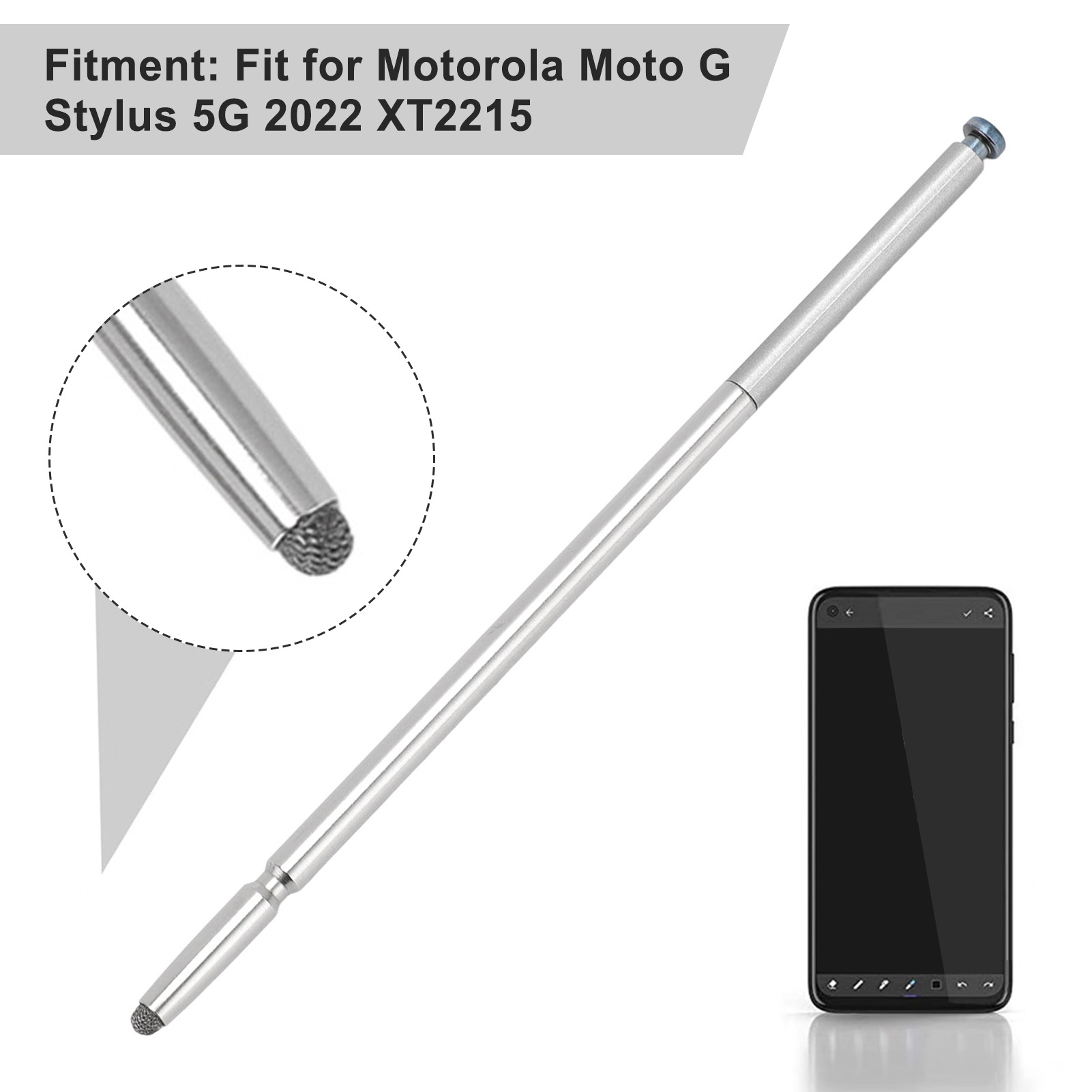 Stylus Pencil Touchsreen Pen Sensitive Responsive Accurate Phone Pen With S GDB - Photo 13 sur 18