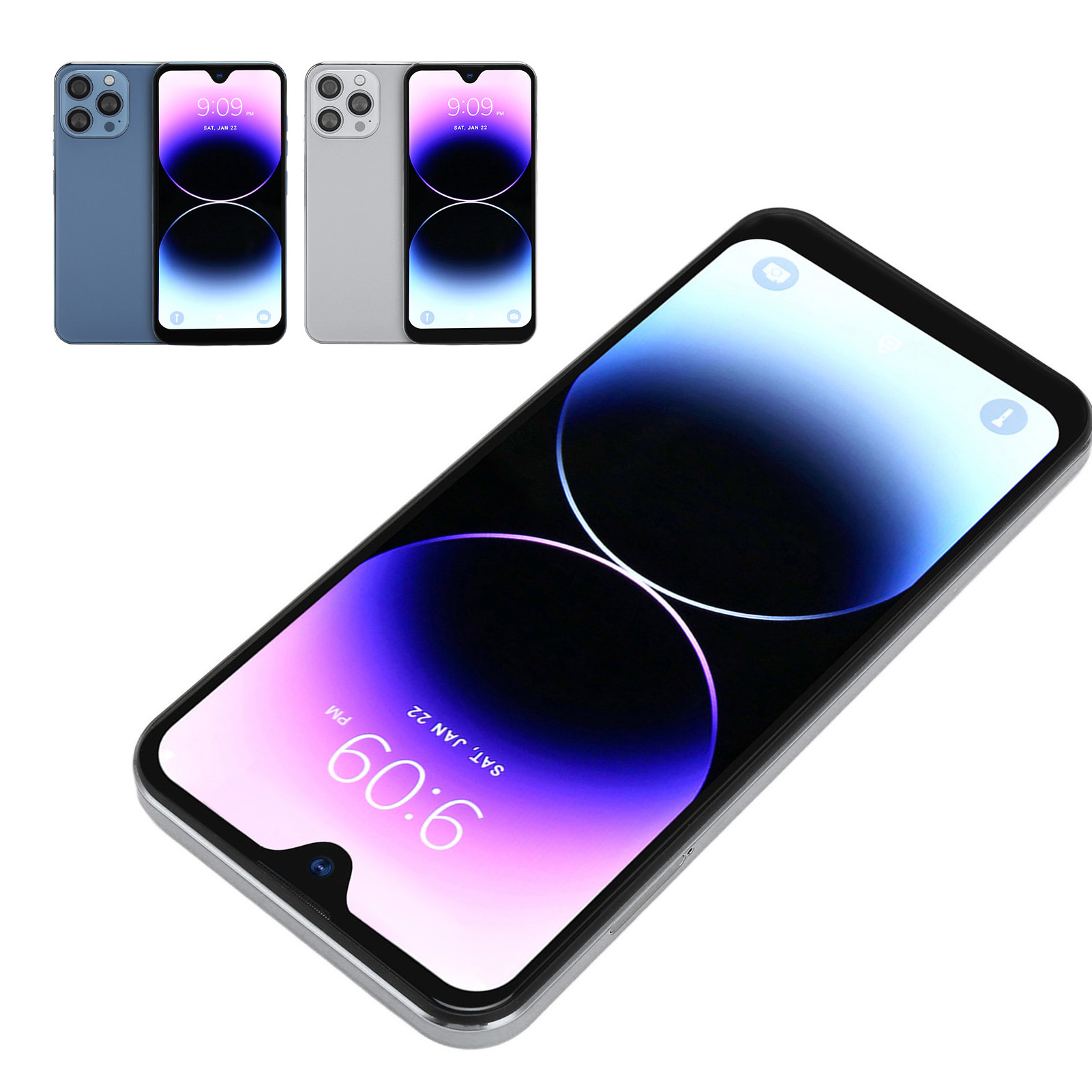 I14 PRO 4G Unlocked Smartphone 6.7in IPS HD Screen 2.4GHz 5GHz WiFi 8GB NEW - Afbeelding 13 van 21