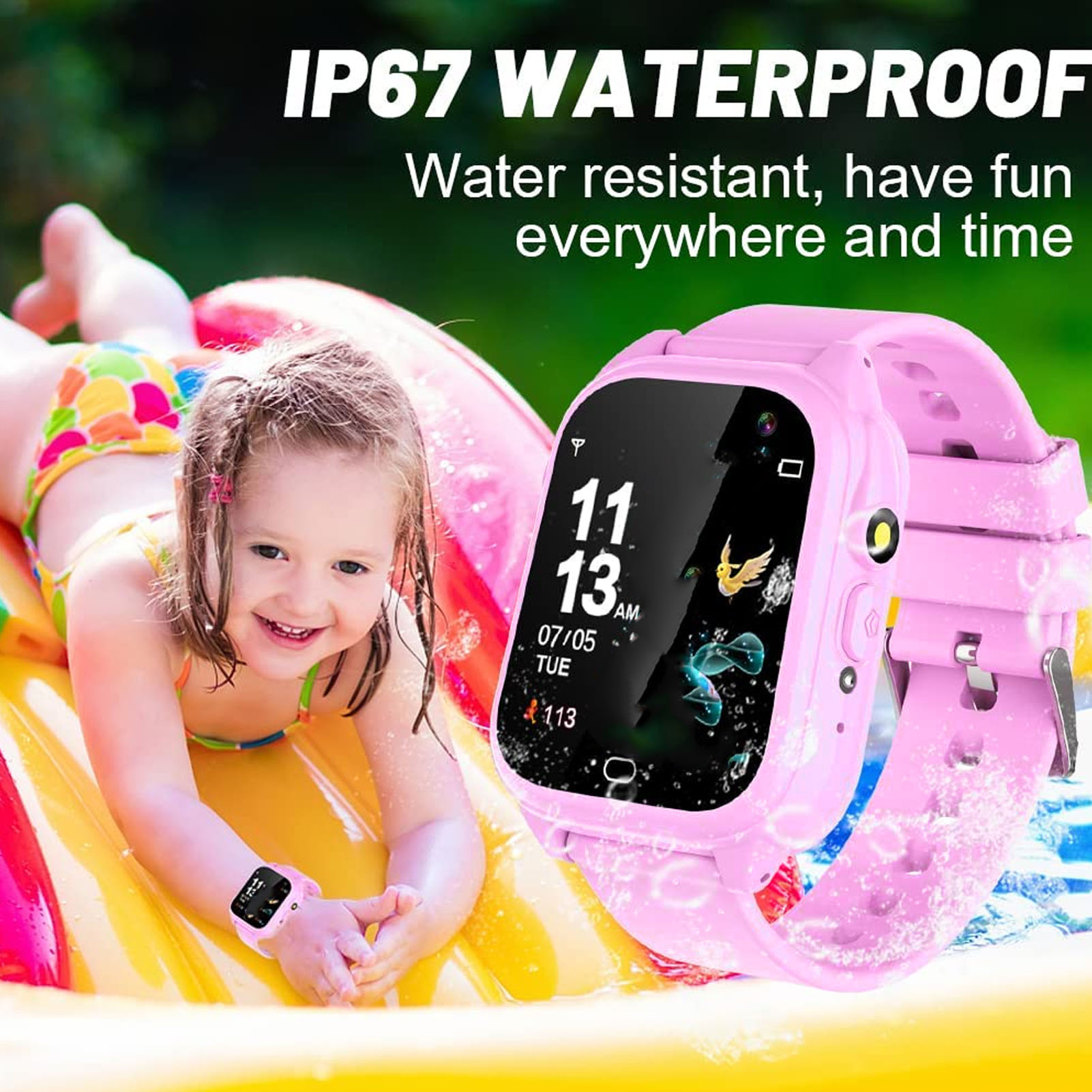 Kids Watch IP67 Waterproof Color Touchscreen Boy Girl Watch With 26 Games AU - Picture 18 of 21