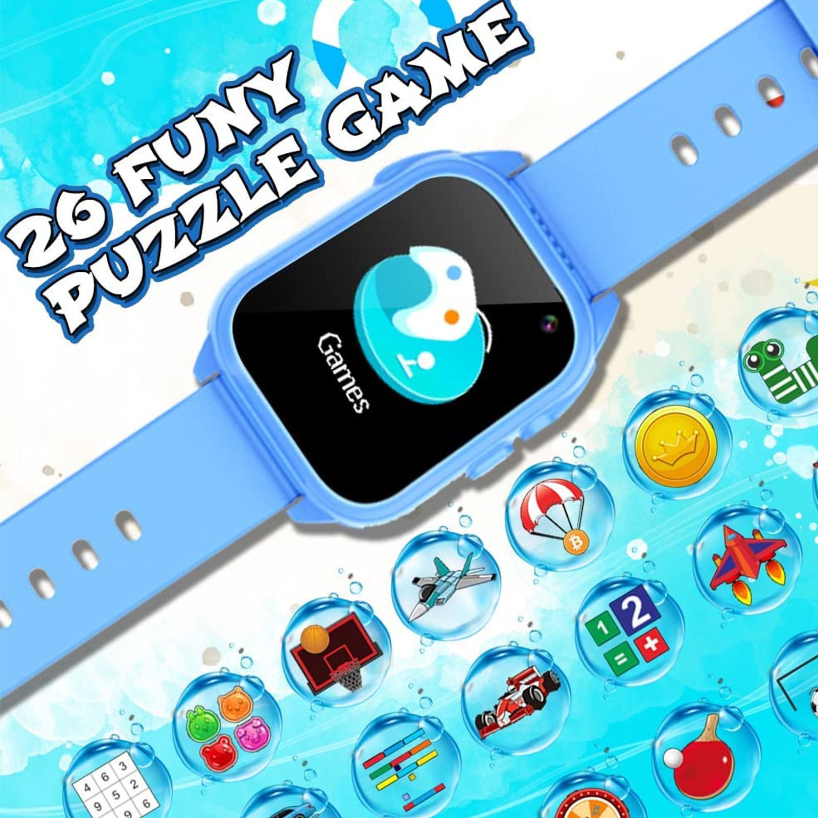 Kids Watch IP67 Waterproof Color Touchscreen Boy Girl Watch With 26 Games AU - Picture 13 of 21