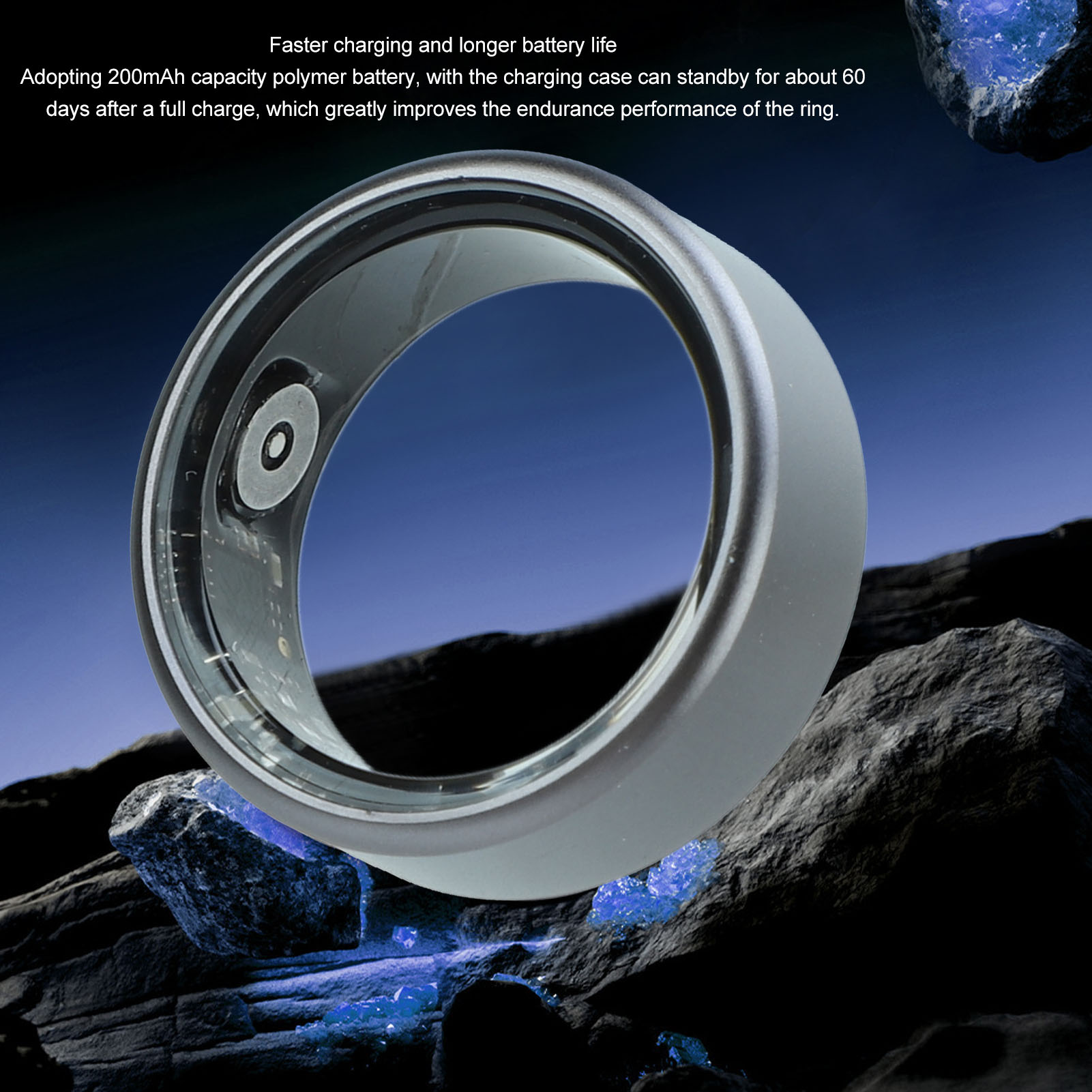 Smart Ring Fitness Tracker Multi Sports Modes Water Resistant Camera Hot