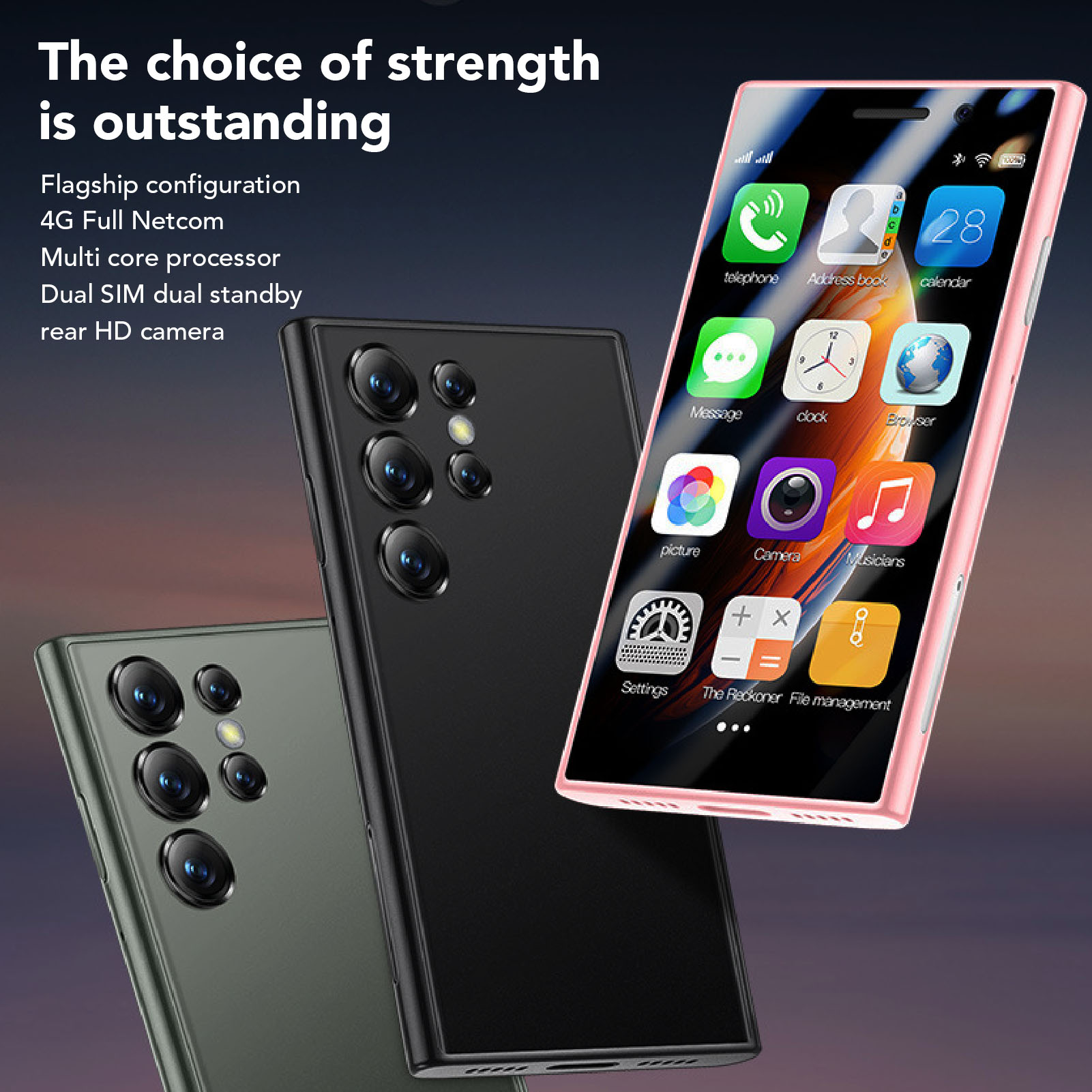 XS24Pro Small Smartphone 4G 2GB 16GB Dual SIM Dual St&by 2MP 6MP Camera 1950 New - Picture 31 of 33