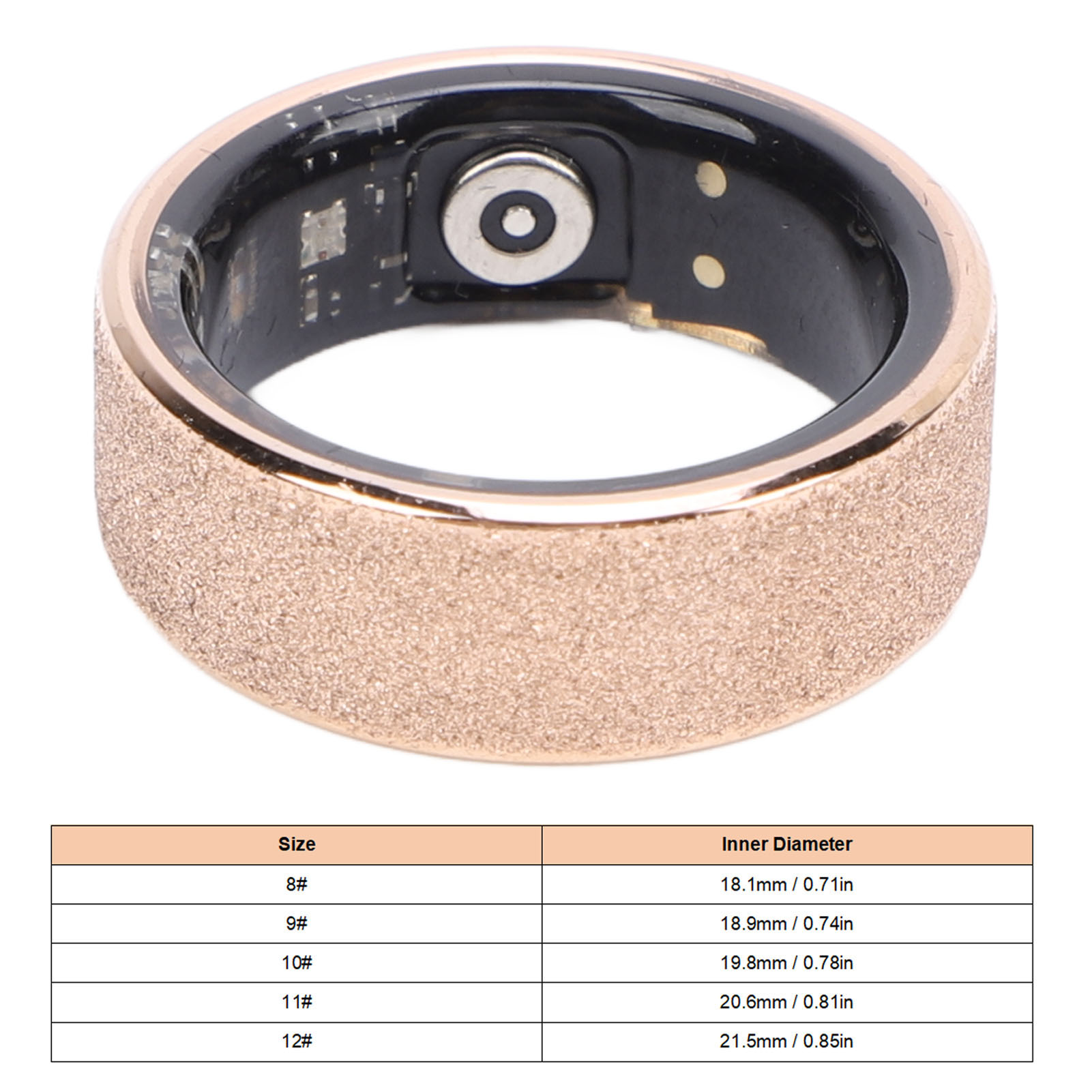Smart Ring Resin IP68 Water Resistant Smart Ring Magnetic Fast Charging Sport FY - Zdjęcie 26 z 39