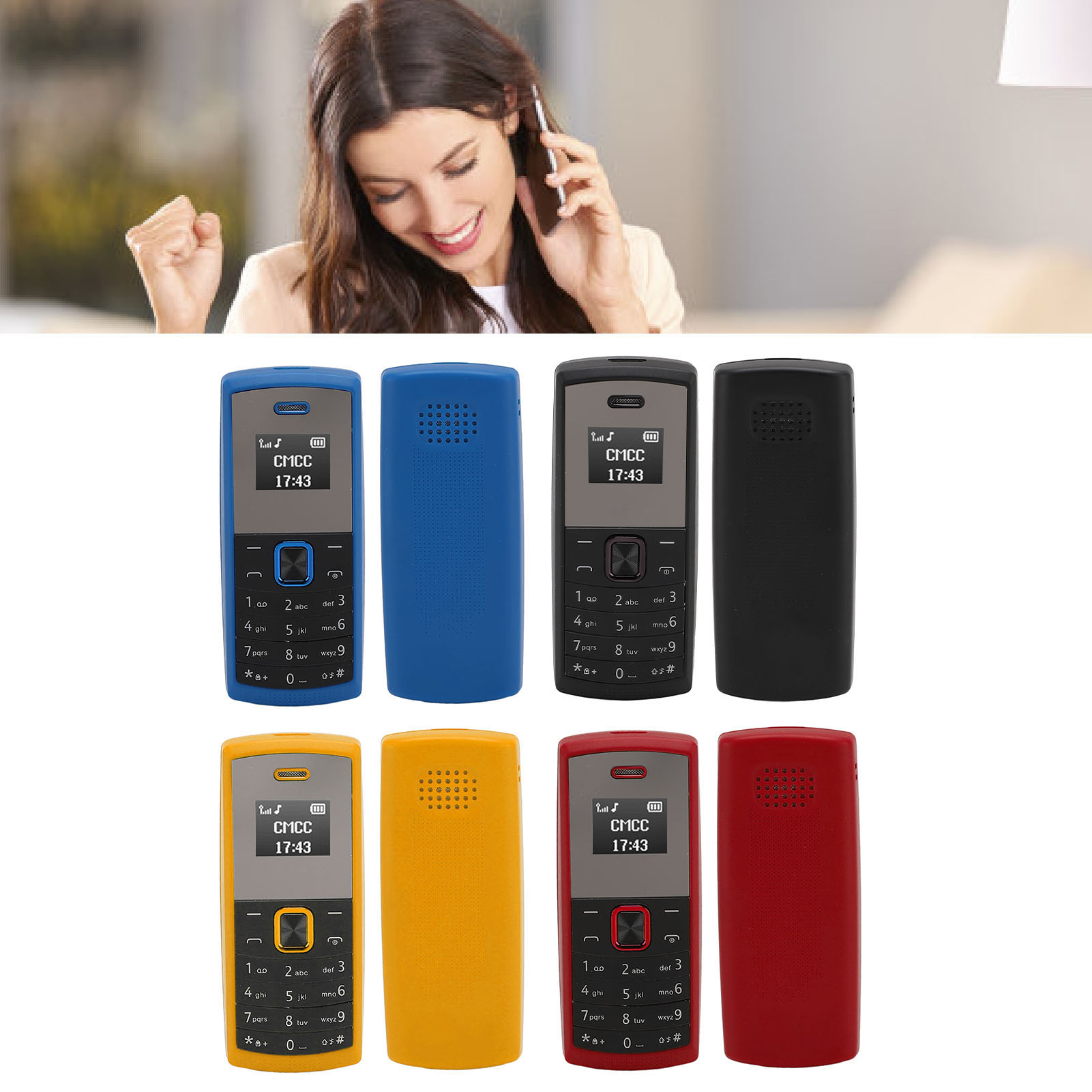 BM01 Smallest Mobile Phone 2 In 1 Miniature Cell Phone With Speakerphone BT NEW - Imagen 14 de 24