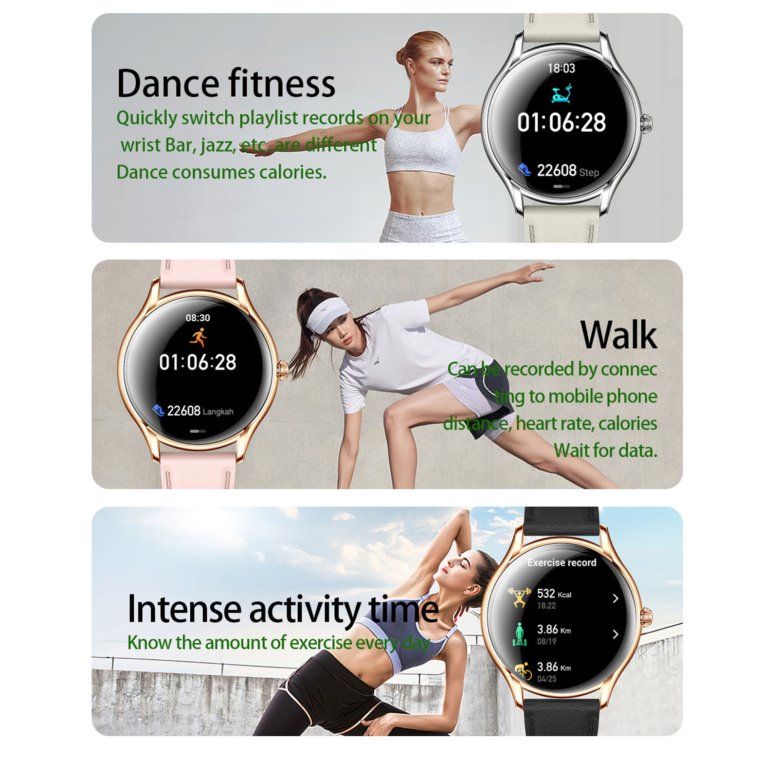 Electronic Watch 1.43in AMOLED Touch Screen Smart Wrist Watch IP67 Water Pro Kit - Picture 25 of 30