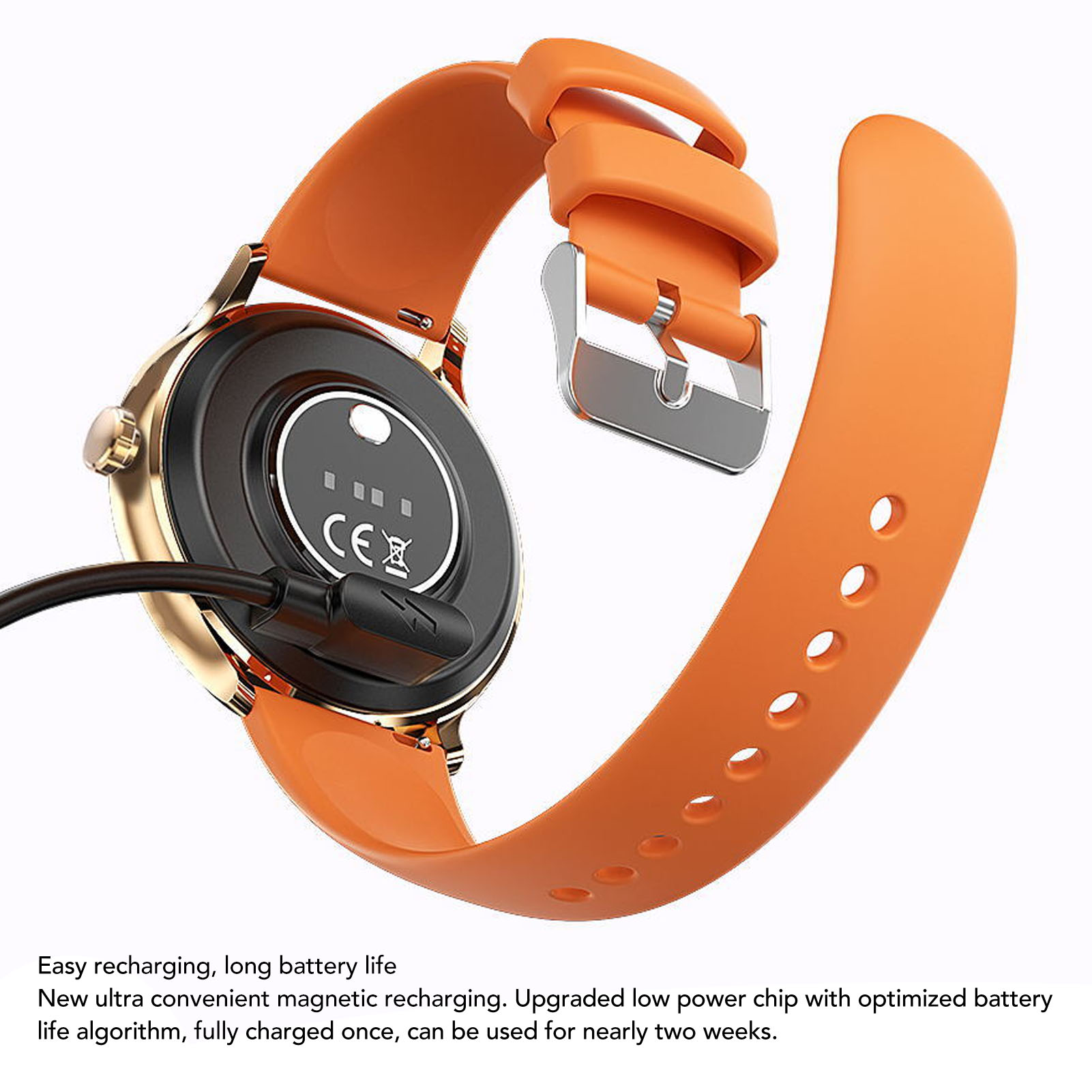 1.39 Inch Smartwatch IP67 Metal Slim Knob Control Voice Assistant Game Make WTD - Picture 29 of 30
