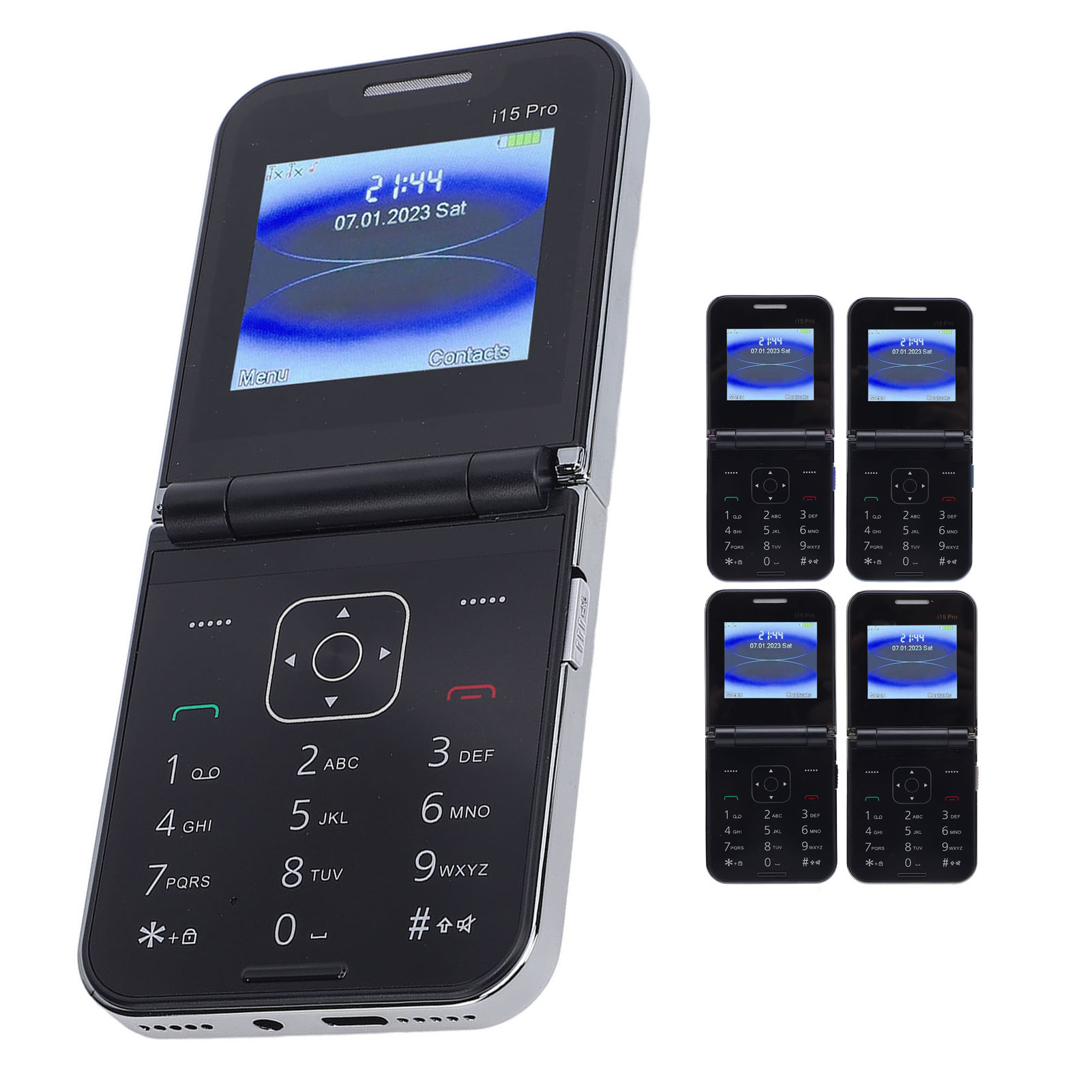 Flip Phone Unlocked Large Buttons Dual SIM Dual Standby Speed Dial Vibration Set - Picture 27 of 27