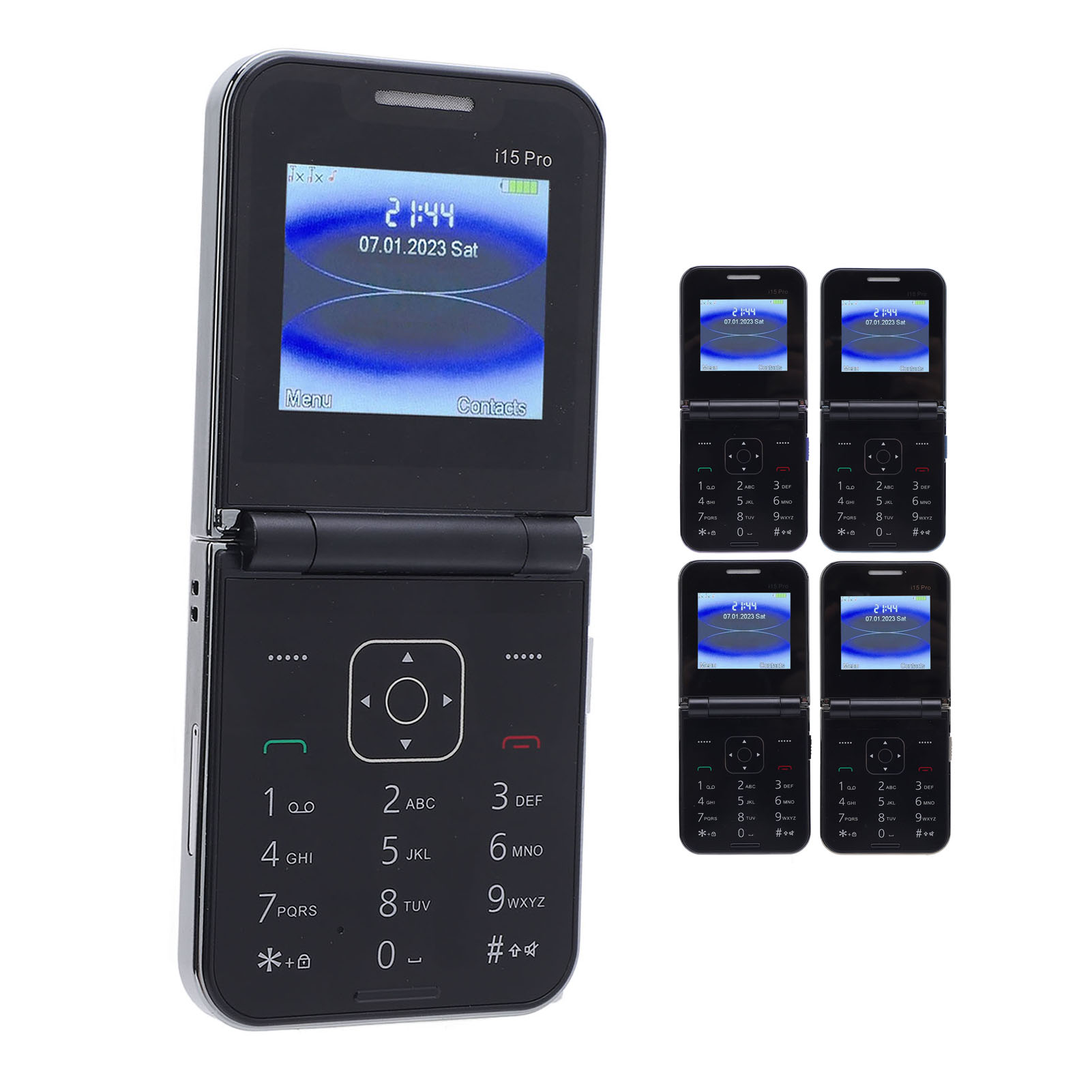 Flip Phone Unlocked Large Buttons Dual SIM Dual Standby Speed Dial Vibration Set - Picture 26 of 27