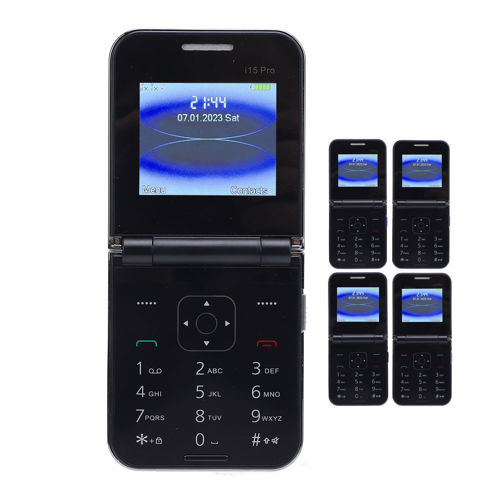 Flip Phone Unlocked Large Buttons Dual SIM Dual Standby Speed Dial Vibration Set - Picture 14 of 27