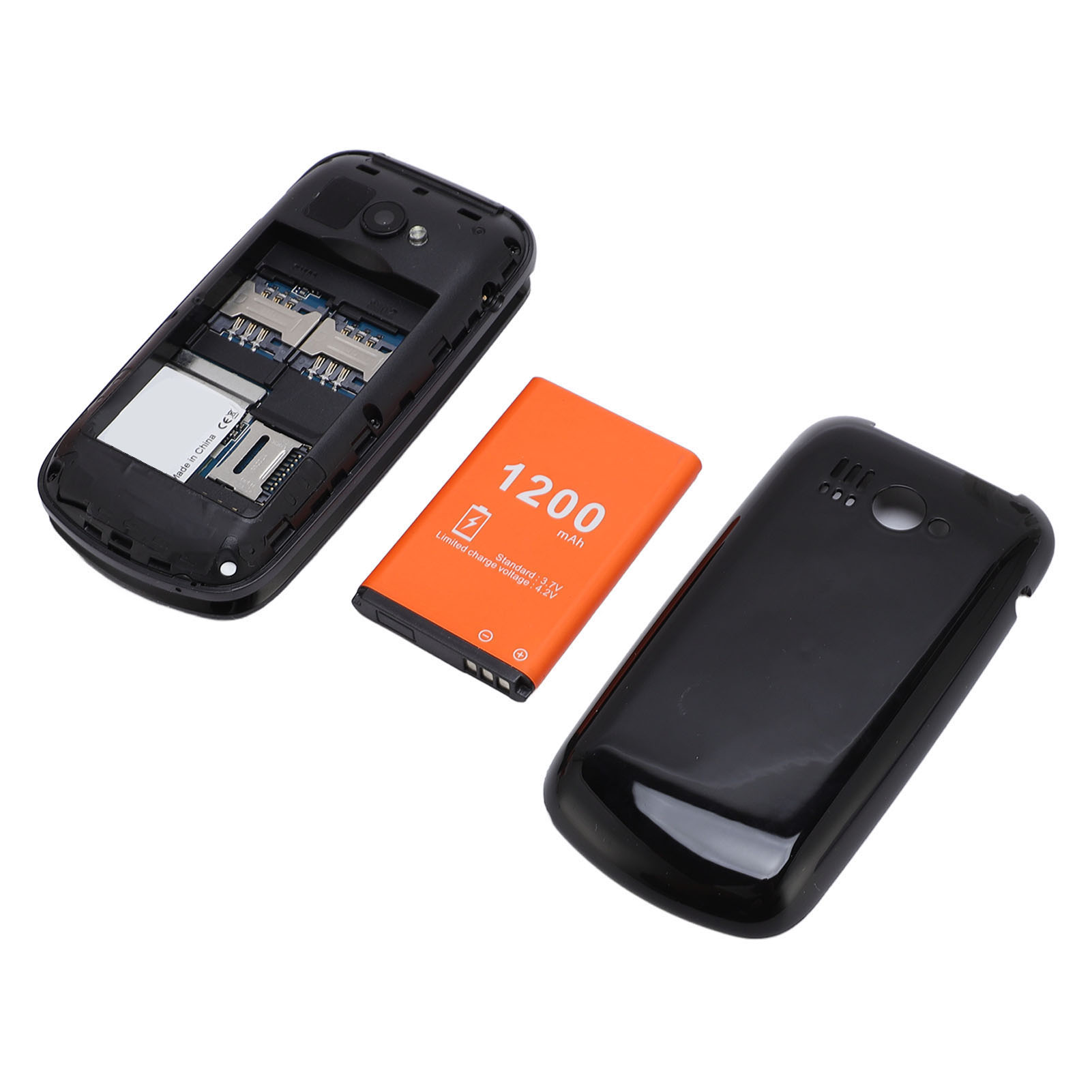 2G Flip Phone For Elderly Dual Card Dual Standby Keypad Cellphone 1200mAh Ba Set - Picture 17 of 21