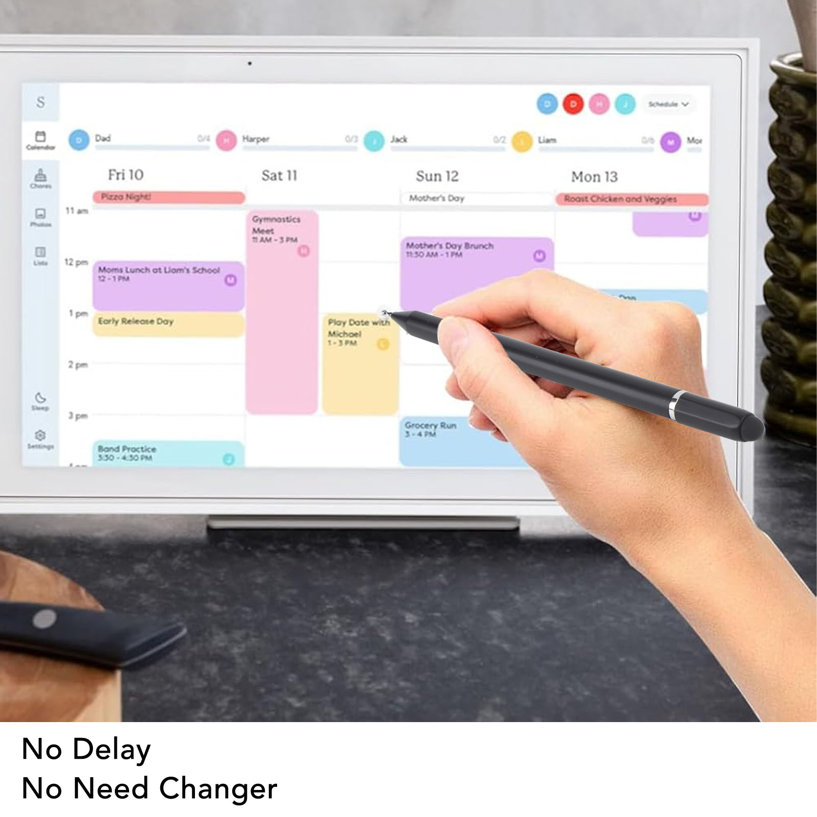3 In 1 Touch Pen For Digital Calendar ABS Precise Calendar Capacitive Touch HLF - Zdjęcie 15 z 18