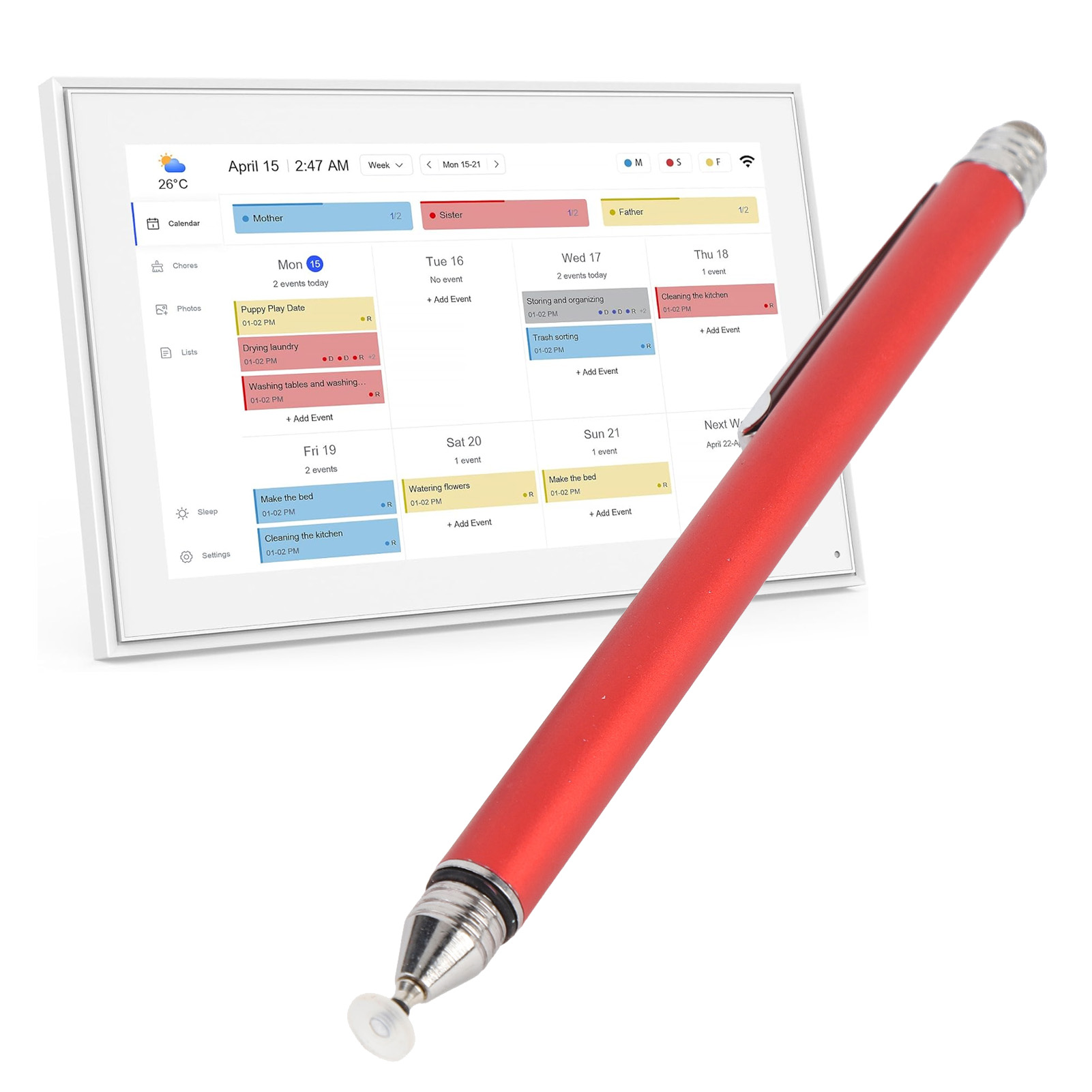 2 In 1 Stylus Pen High Sensitivity Double End Capacitive Stylus Pen With Tw DON - Afbeelding 34 van 34
