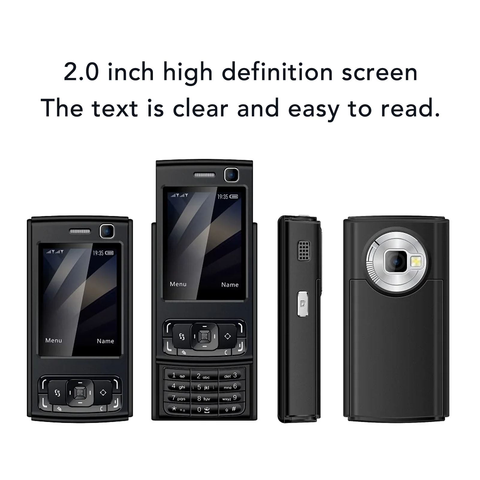 Unlocked Slider Mobile Phone 2G GSM 2.0 Inch Screen 1000mAh Battery Loud - Picture 26 of 33