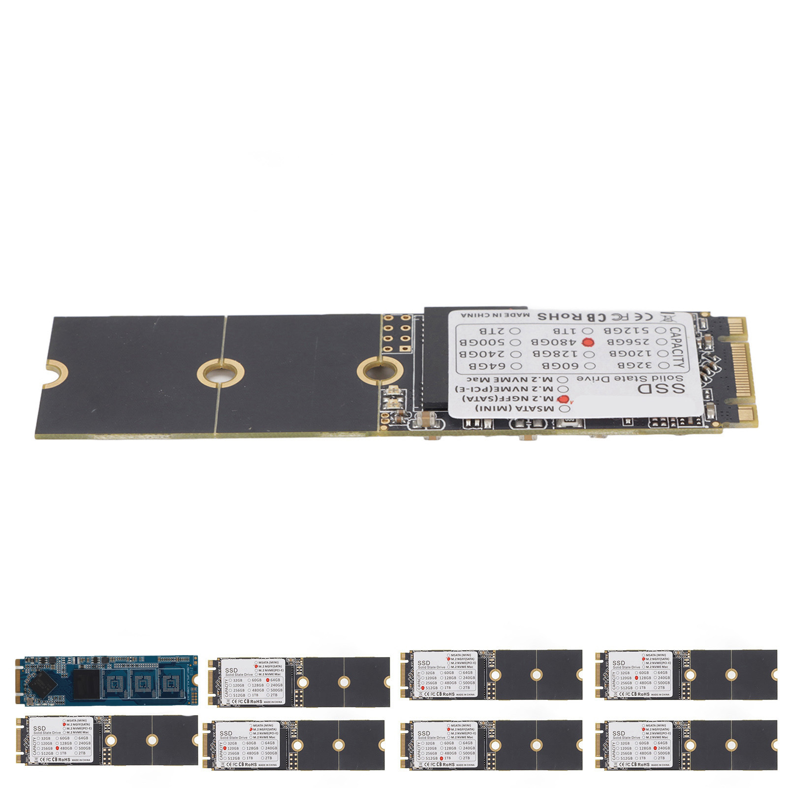 SSD Portable Thin Anti Shock Anti Drop M.2 NGFF Laptop Tablet PC Univers FY - Afbeelding 28 van 31