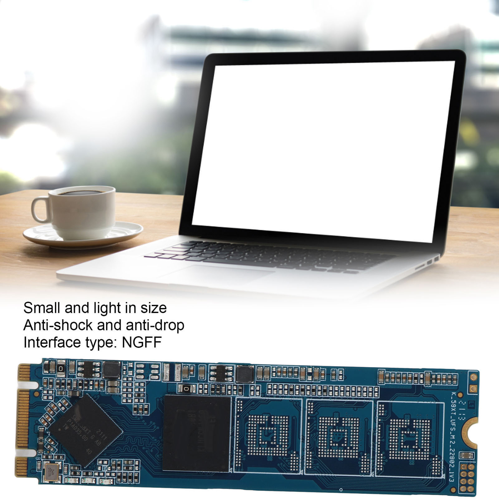 SSD Portable Thin Anti Shock Anti Drop M.2 NGFF Laptop Tablet PC Univers FY - Afbeelding 24 van 31