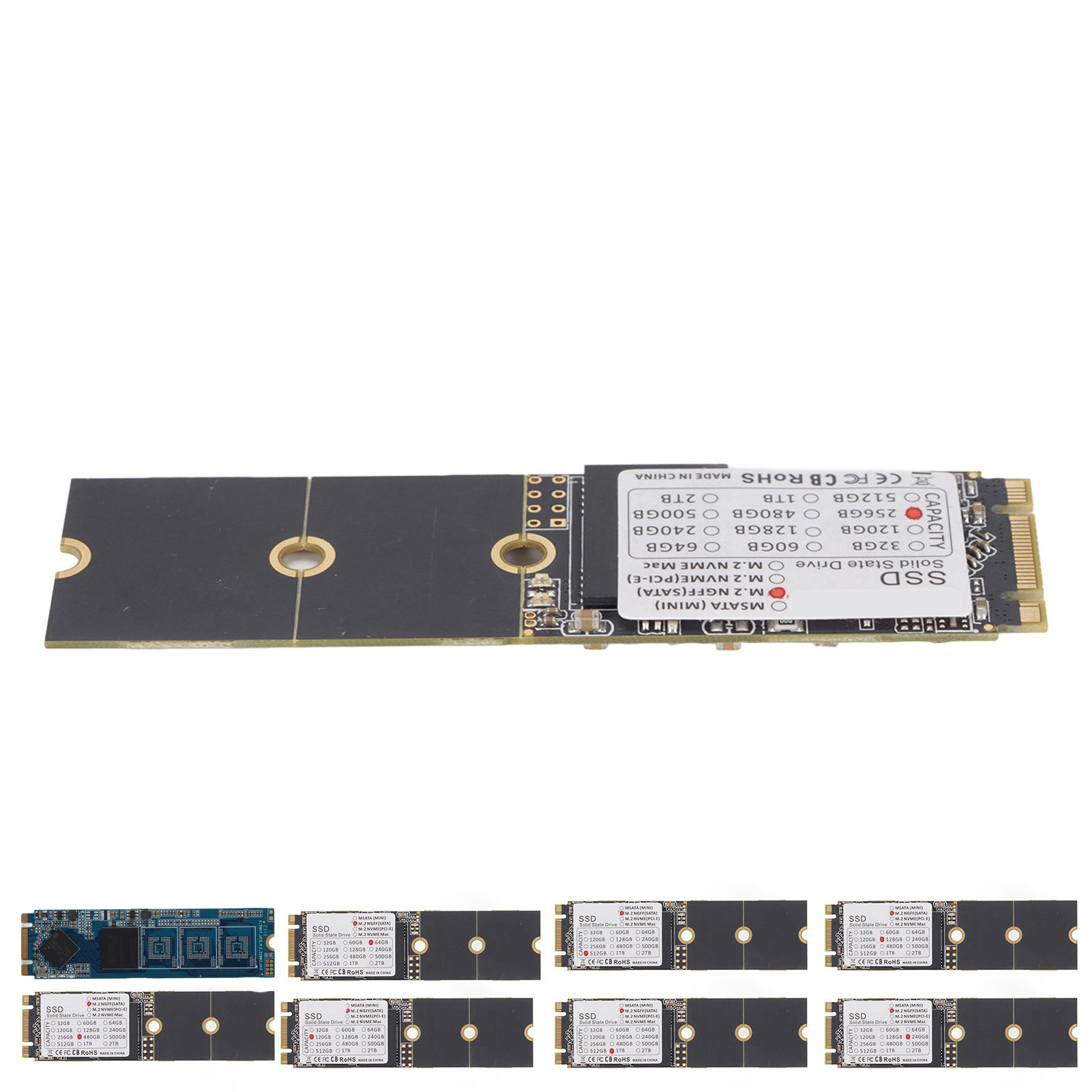SSD Portable Thin Anti Shock Anti Drop M.2 NGFF Laptop Tablet PC Univers FY - Afbeelding 29 van 31