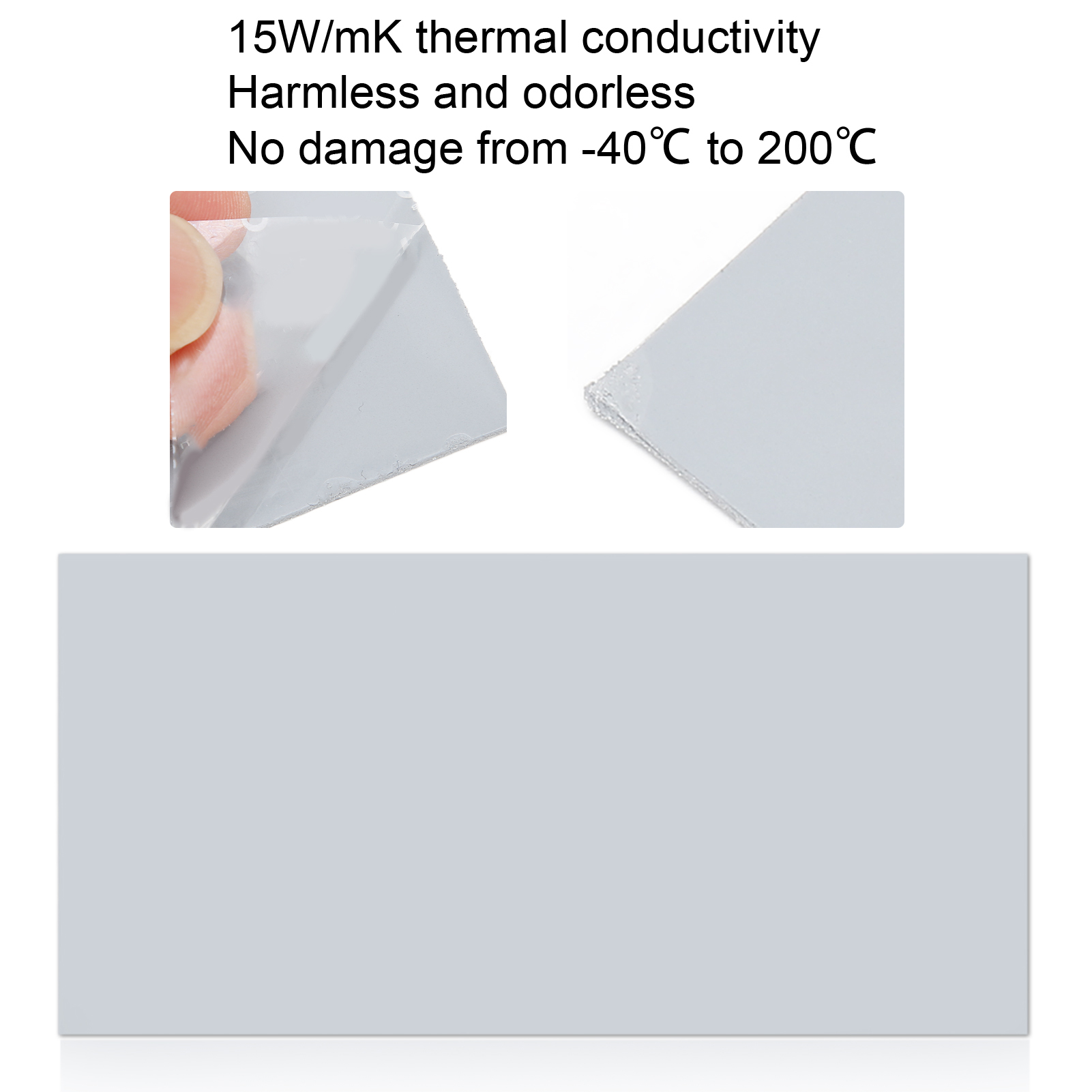 Thermal Pad 15W/mK Conductivity Harmless Odorless Antistatic Effective Insula CB - Afbeelding 29 van 34