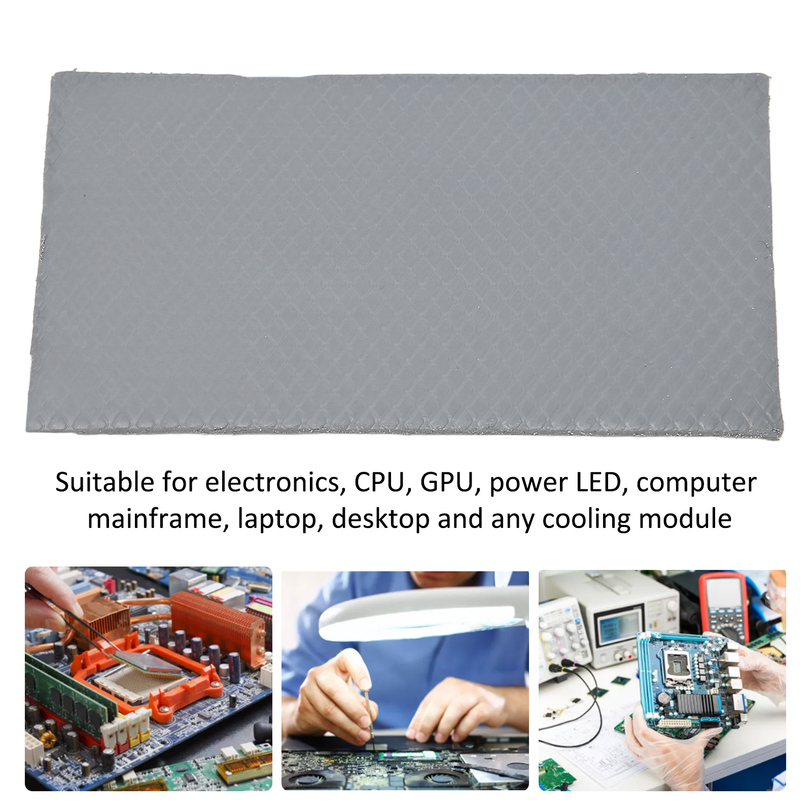 Thermal Pad 15W/mK Silicone Material 3.2g/cm Density Harmless 90x50mm Thermal FY - Afbeelding 24 van 34