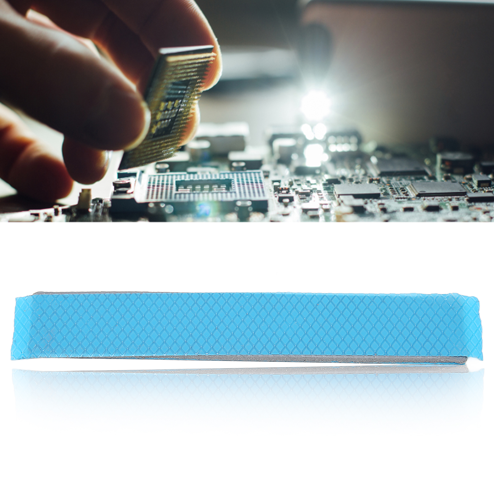 CPU Thermal Pad 15W/mK Heat Resistance Silicone Material 120x20mm Insulation FY - Afbeelding 23 van 34
