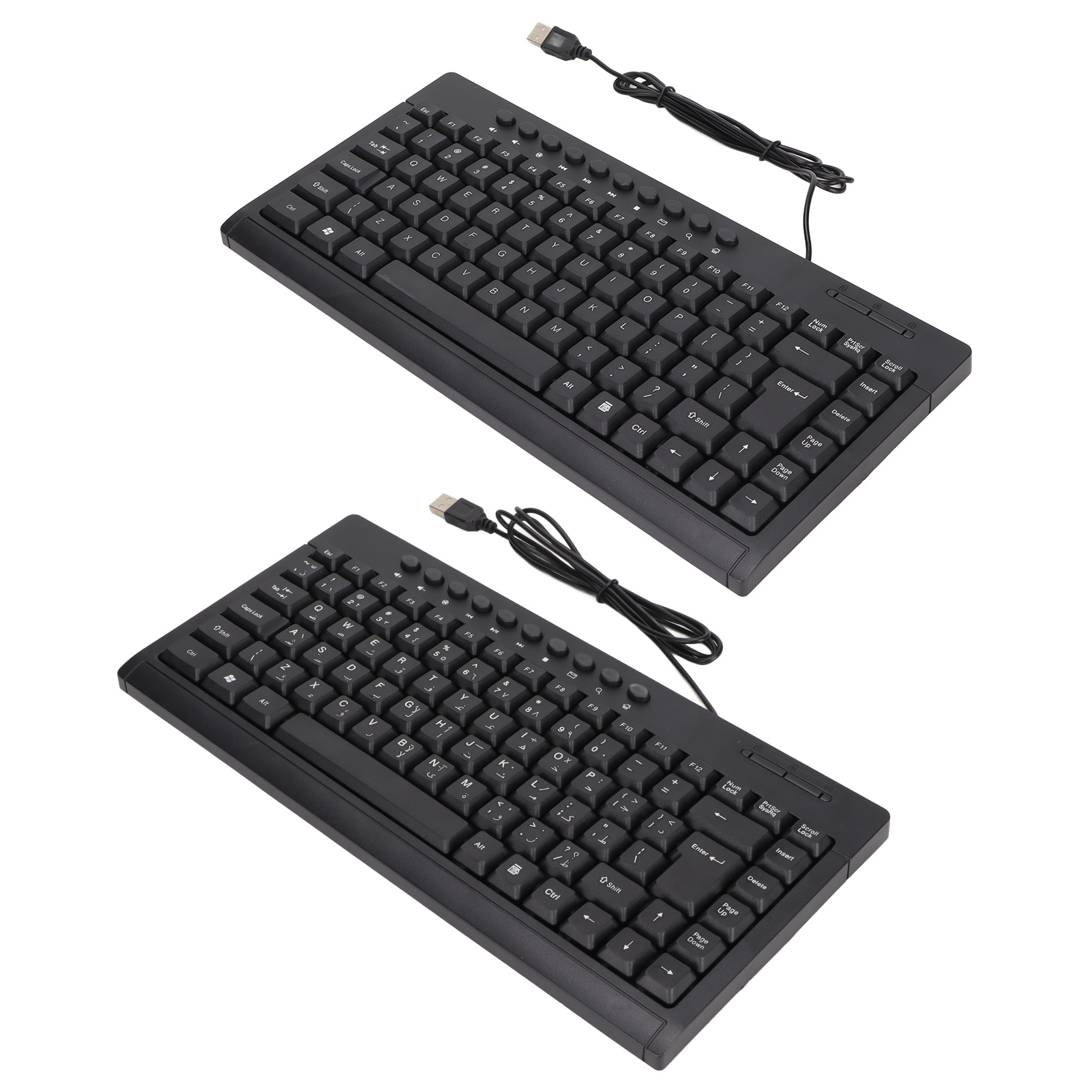 Mini Keyboard Home Office Desktop Computer Laptop 95 Keys Black Mini Wired U GSA - Picture 26 of 29